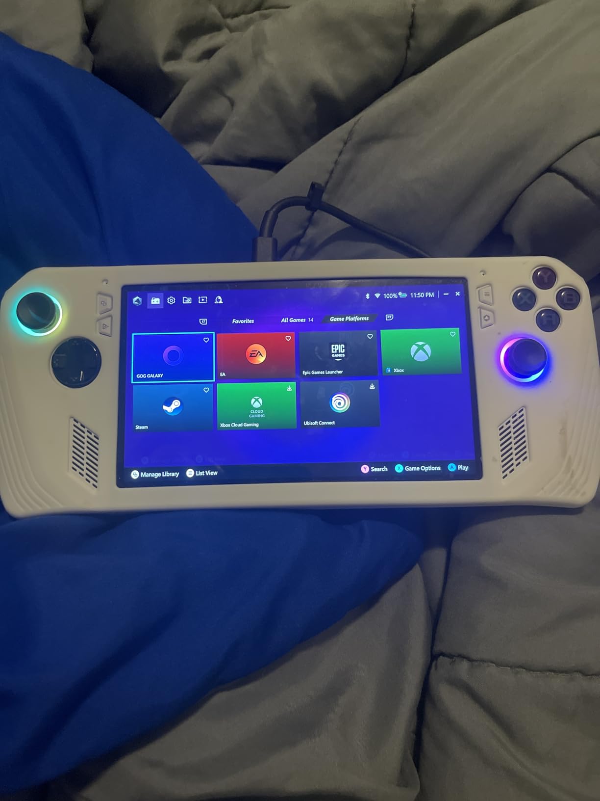 ASUS - ROG Ally Gaming Handheld Console - Z1 Processor, 512GB, 1080p 120Hz Display, White customer photo 1