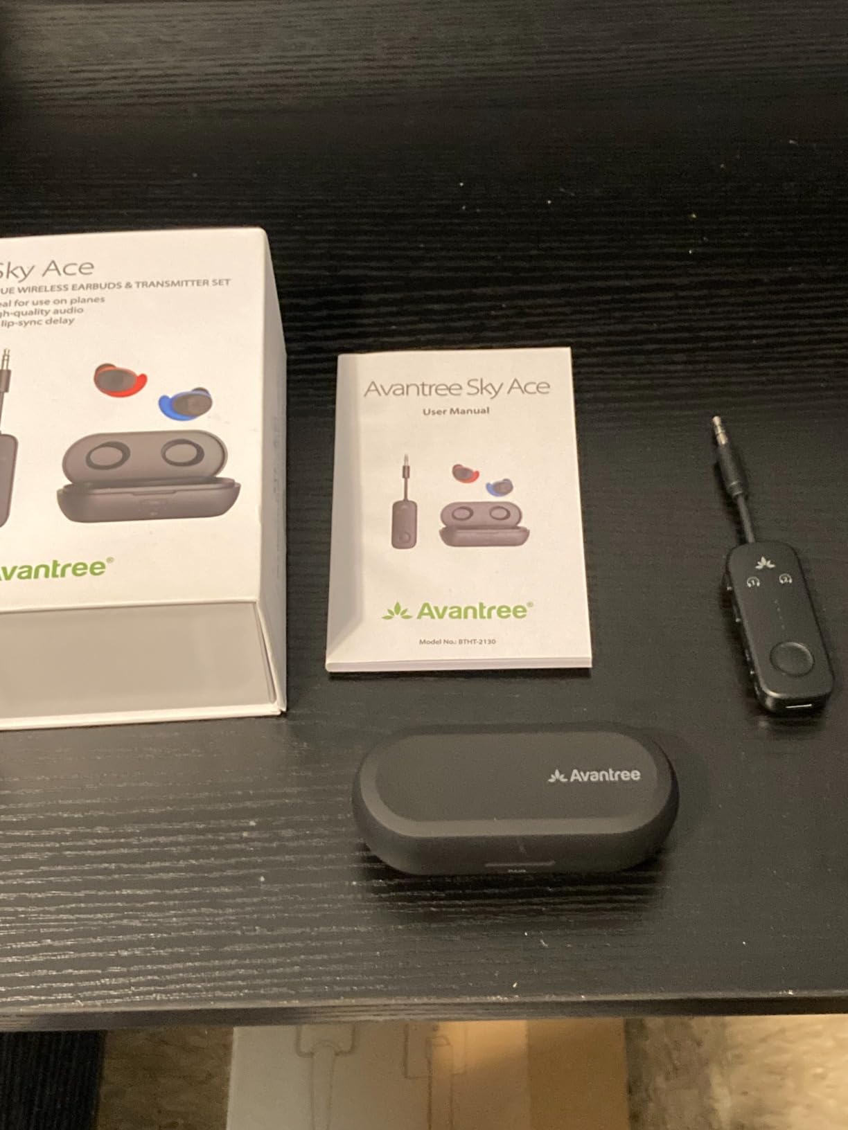 Avantree Sky Ace - Wireless Earbuds with Airplane Adapter for Flight, Plug n Play, Noise Canceling Bluetooth Headphones Compatible with iPhone, Andriod, MacBook, Laptop, AptX Adaptive for Travel customer photo 2