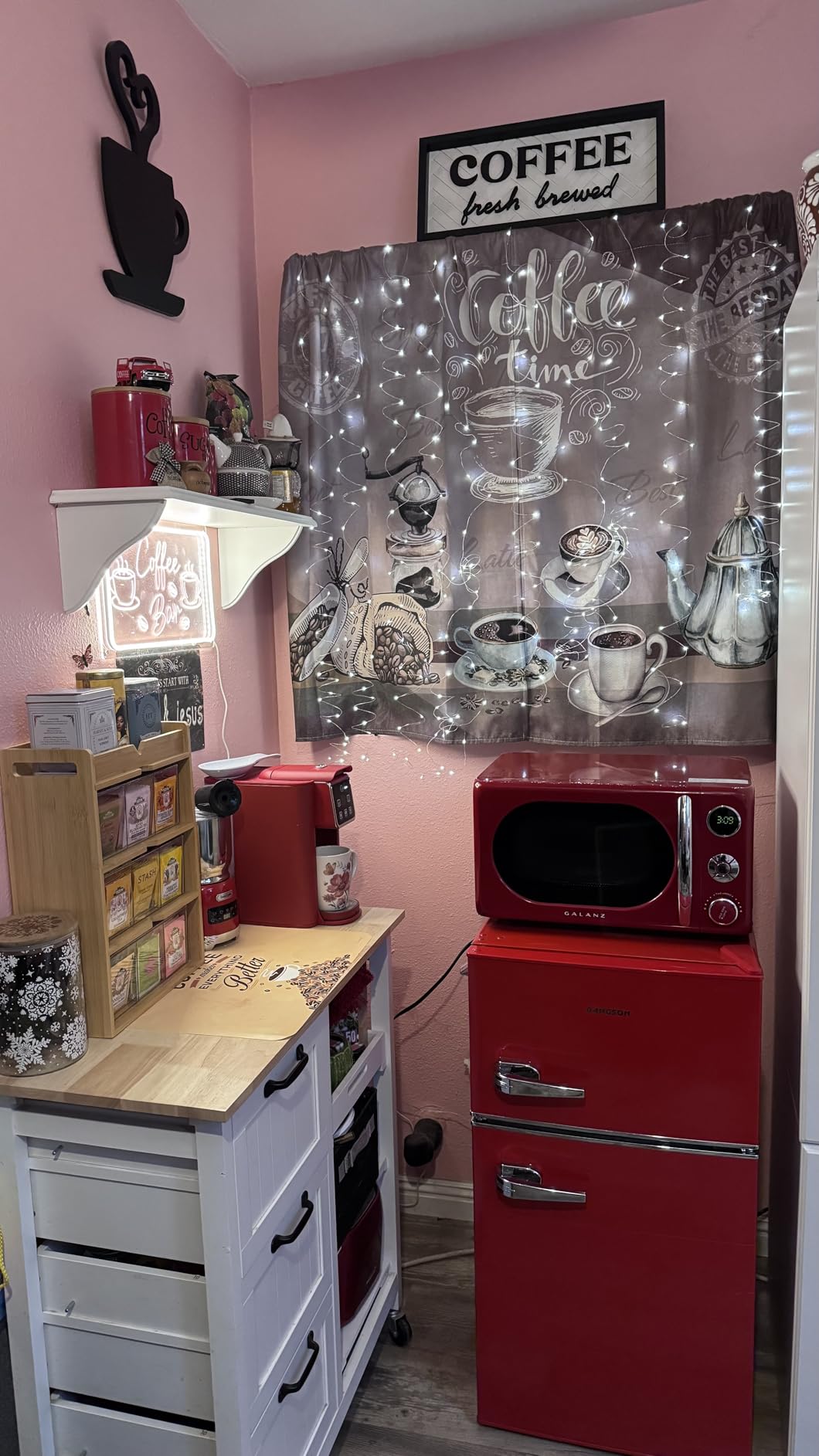 BANGSON Mini Fridge with Freezer, 2 Door Small Refrigerator with Freezer, Small Fridge for Bedroom, 3.2 CU.FT, For Home, Office, Dorm, Garage or RV, Black customer photo 1