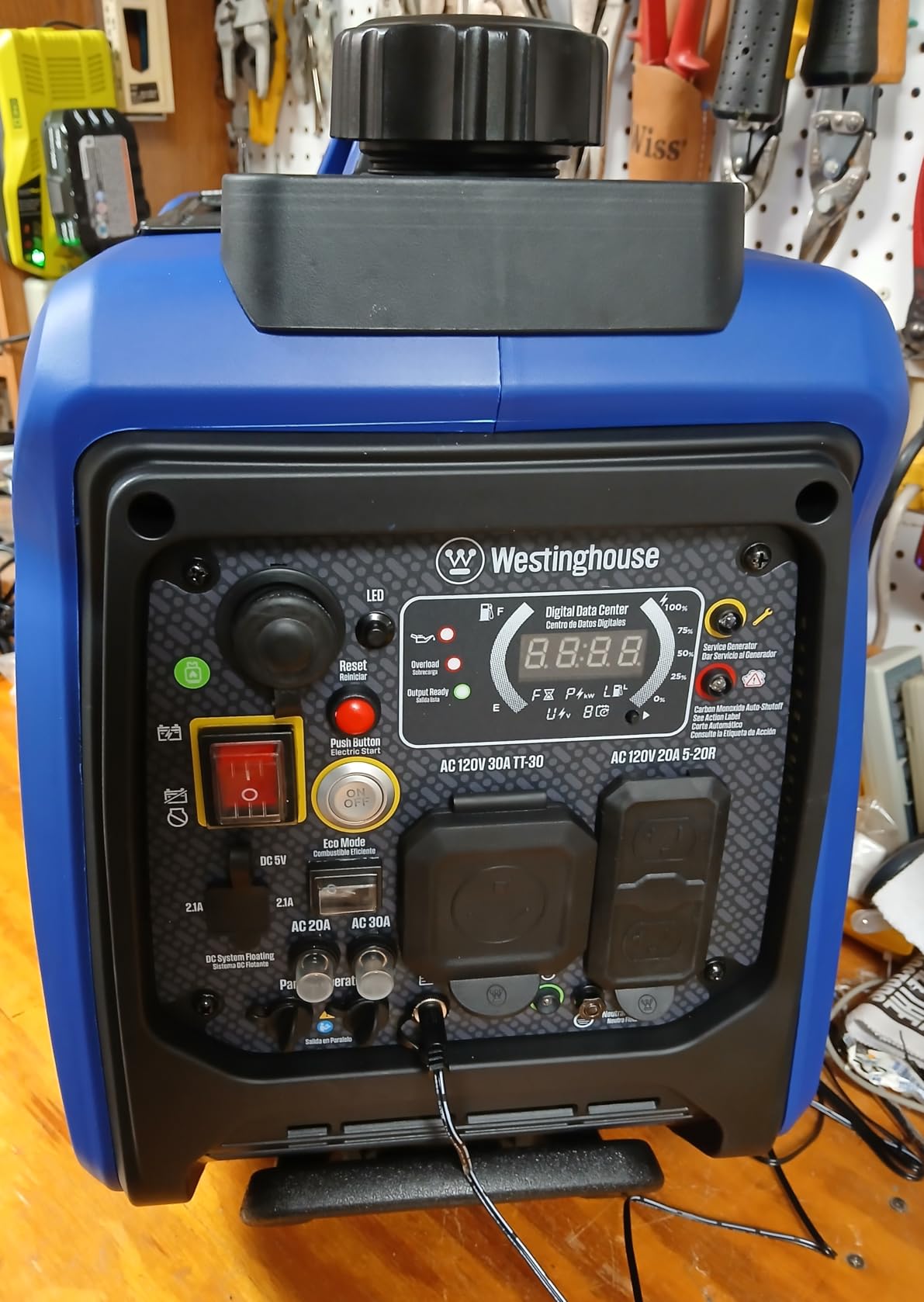 Westinghouse 2550 Peak Watt Super Quiet & Lightweight Portable Inverter Generator, RV Ready 30A Outlet, Gas and Propane Powered, CO Sensor customer photo 2