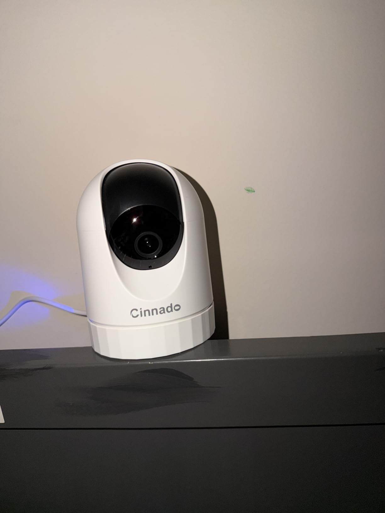 Cinnado 2K Home Security Cameras-2.4Ghz WiFi Indoor Camera with 360° Motion Detection for Pets/Nanny/Baby/Dog, 2 Way Audio, 24/7 SD Card Storage, Cloud Storage, Works with Alexa & Google Home, D1 4P customer photo 1