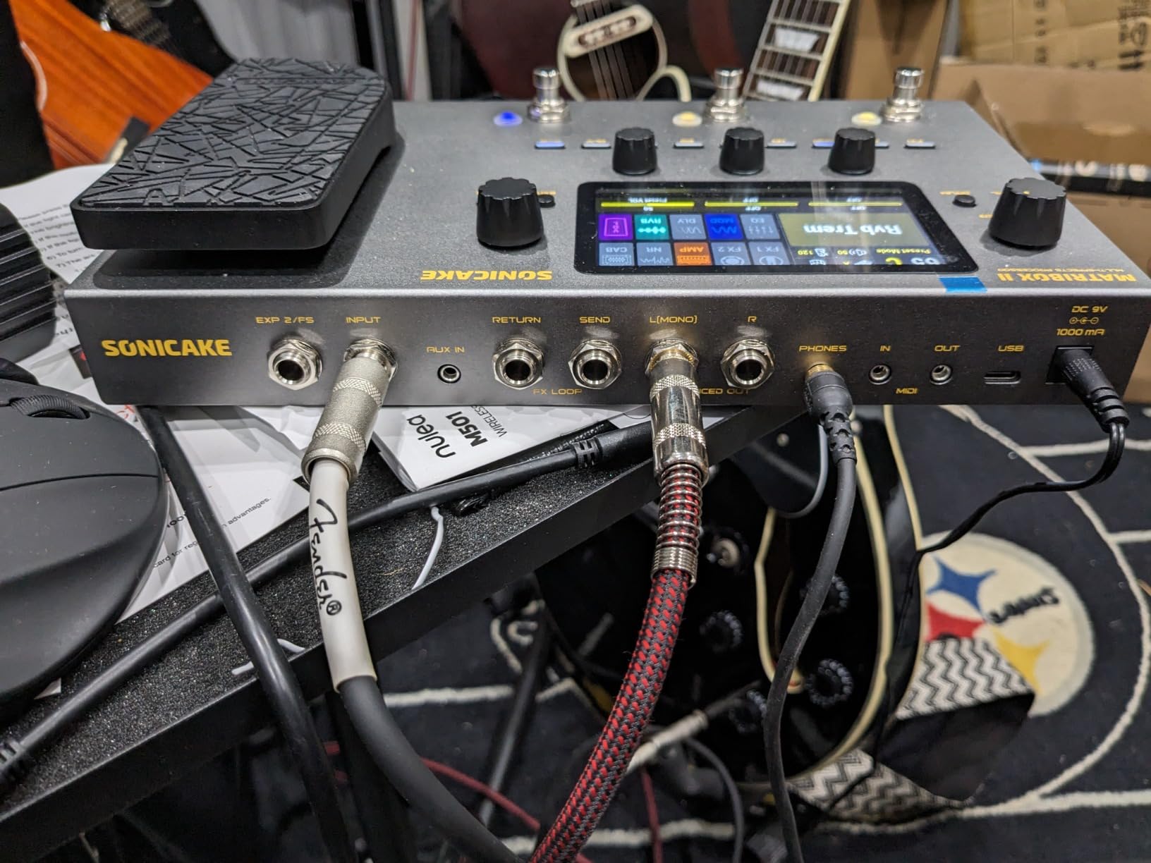 SONICAKE Matribox II - Multi Effects Processor with Expression Pedal, 200+ Built-in Guitar/Bass/Acoustic Effects, Amp Modeling, IR Cabinets Simulation, FX Loop, MIDI Stereo OTG USB Audio Interface customer photo 1