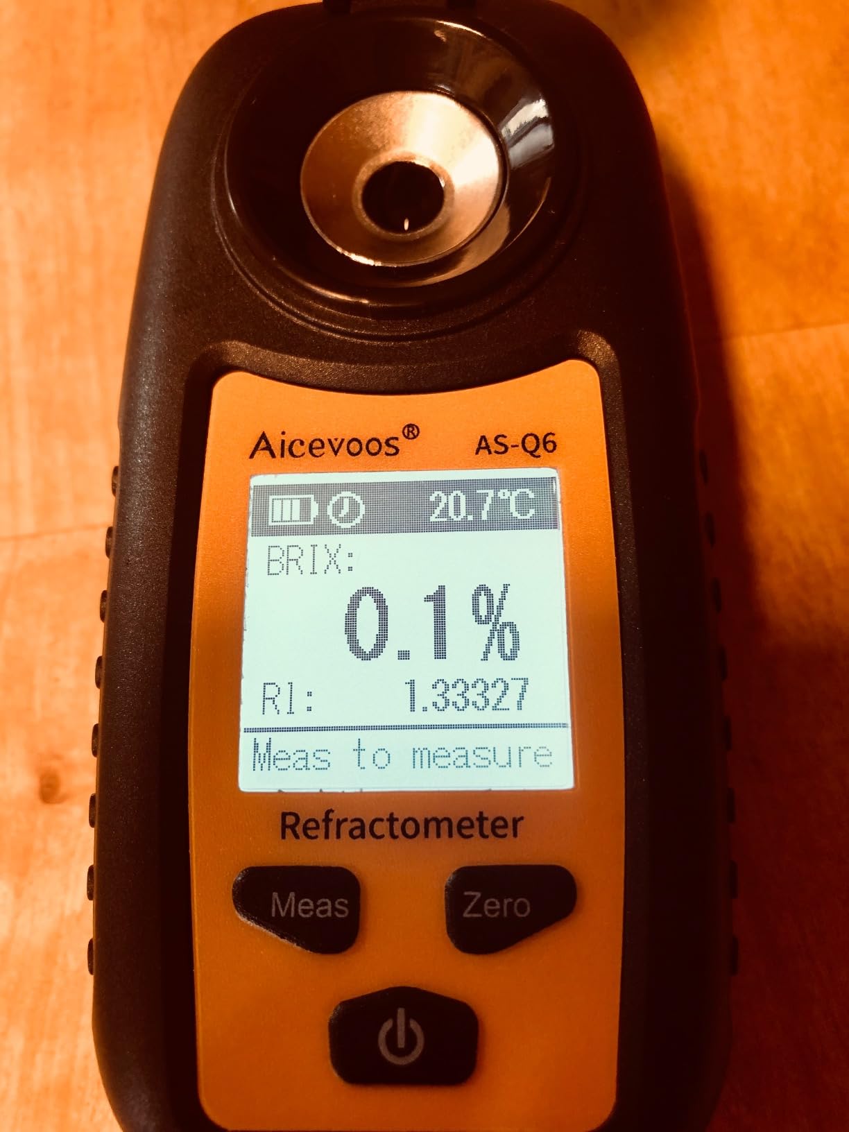 Digital Sugar Brix Refractometer brix Meter Automatic Temperature Compensation Range 0-35%, ±0.2% Precision, Perfect for Fruits, Juices, Vegetables, Drinks and Coffee customer photo 1