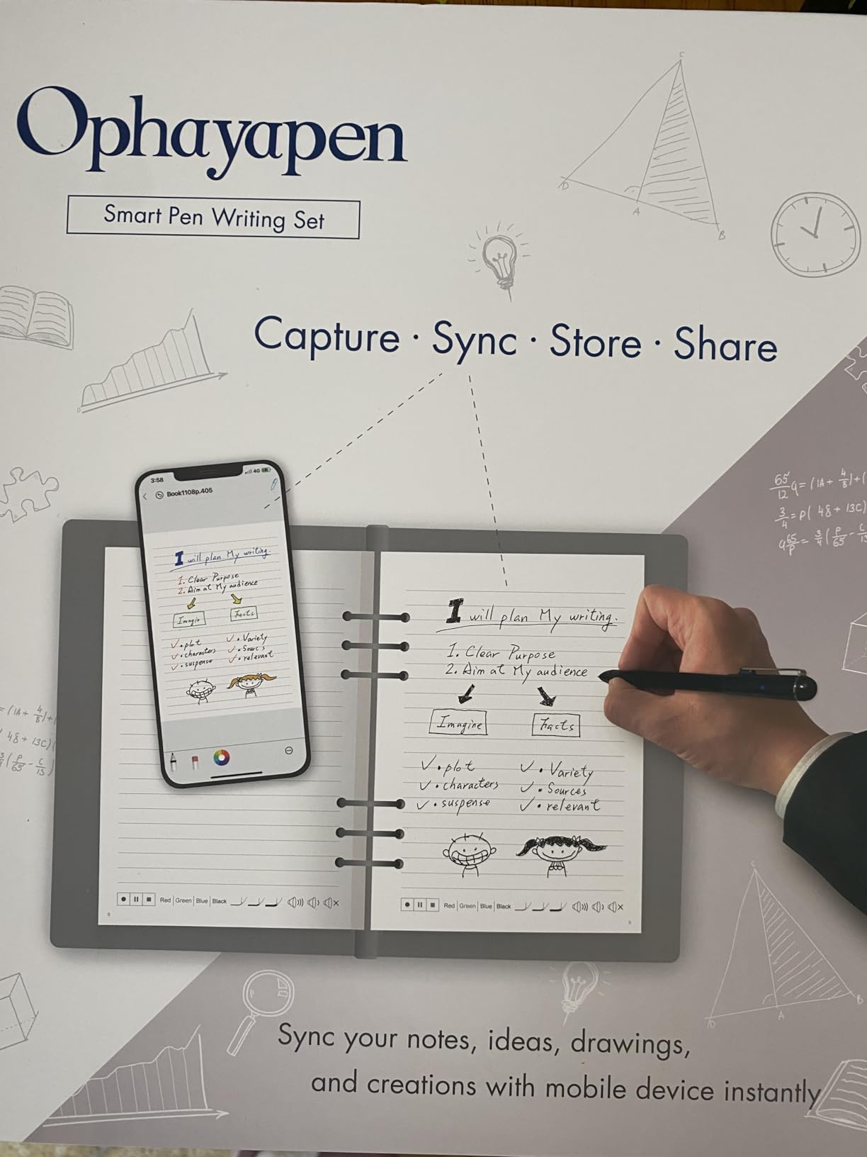 Smart Sync Pen for Note Taking with Notebook and Writing Board customer photo 1
