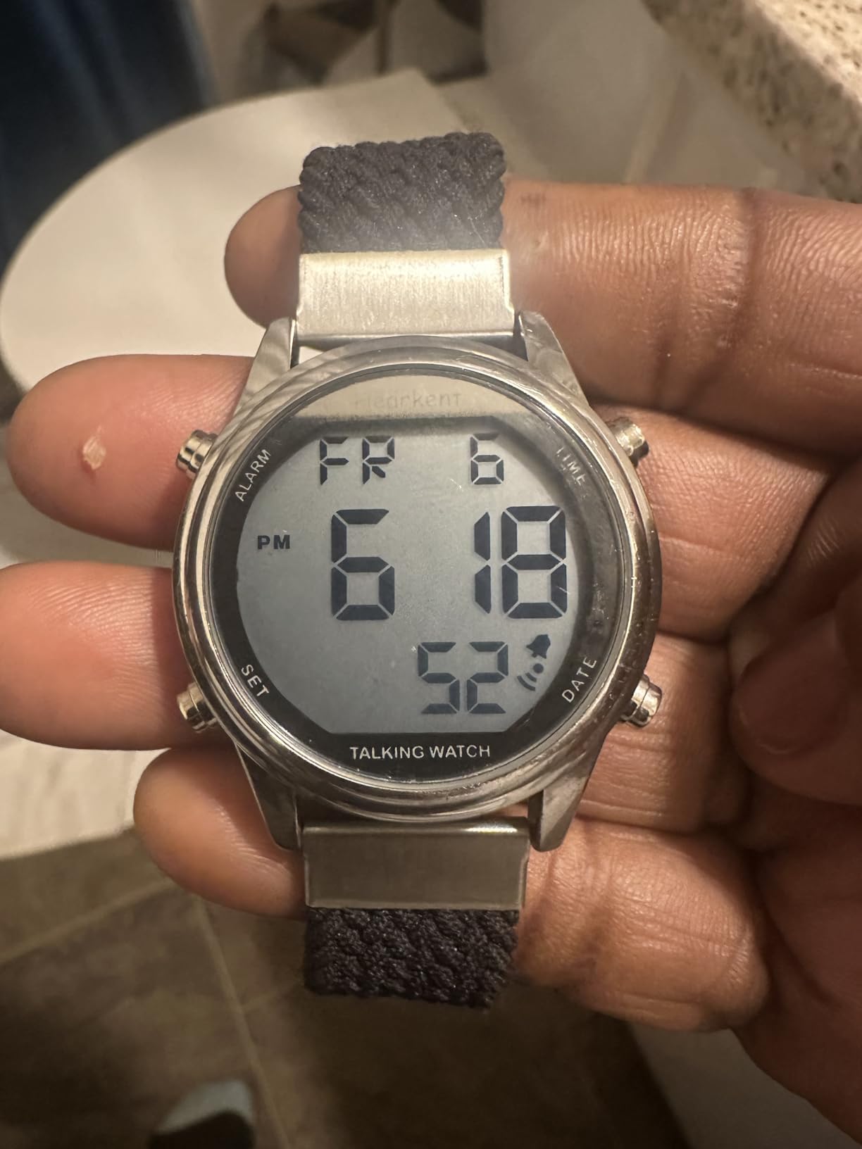 Digital Talking Watch for Ladies with American Accent Voice LCD Big Numbers Watch for Visually impaired, Elderly or Blind People customer photo 1