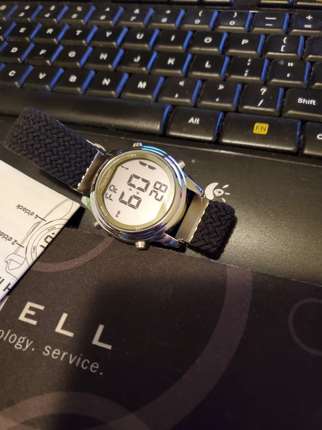 Digital Talking Watch for Ladies with American Accent Voice LCD Big Numbers Watch for Visually impaired, Elderly or Blind People customer photo 2