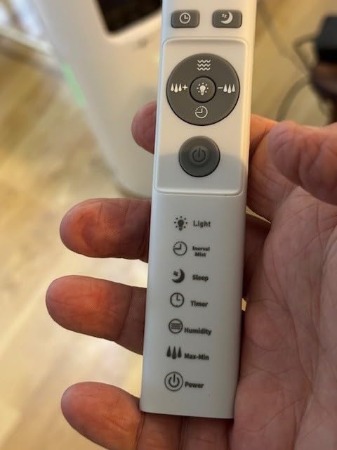 Humidifier large room 16L/4.2Gal - Lacidoll Whole house Humidifier for Home1500 sq.ft. Ultrasonic Cool Mist Humidifiers for Bedroom with Extension Tube & Aroma Box & Night light, White customer photo 2