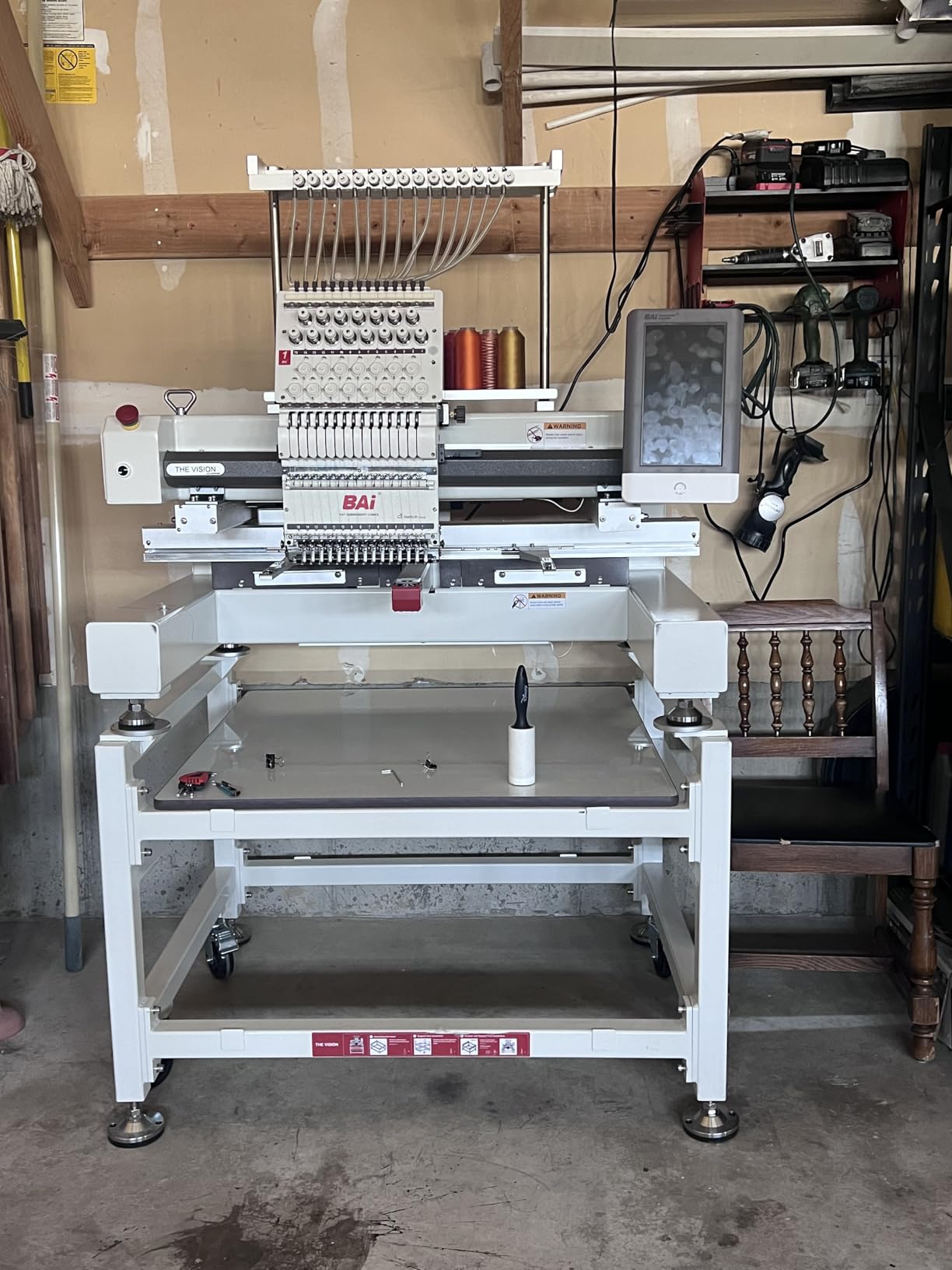 BAi The Vision 2 Head 20x16inch Commercial Embroidery Machine 15 Needle customer photo 1