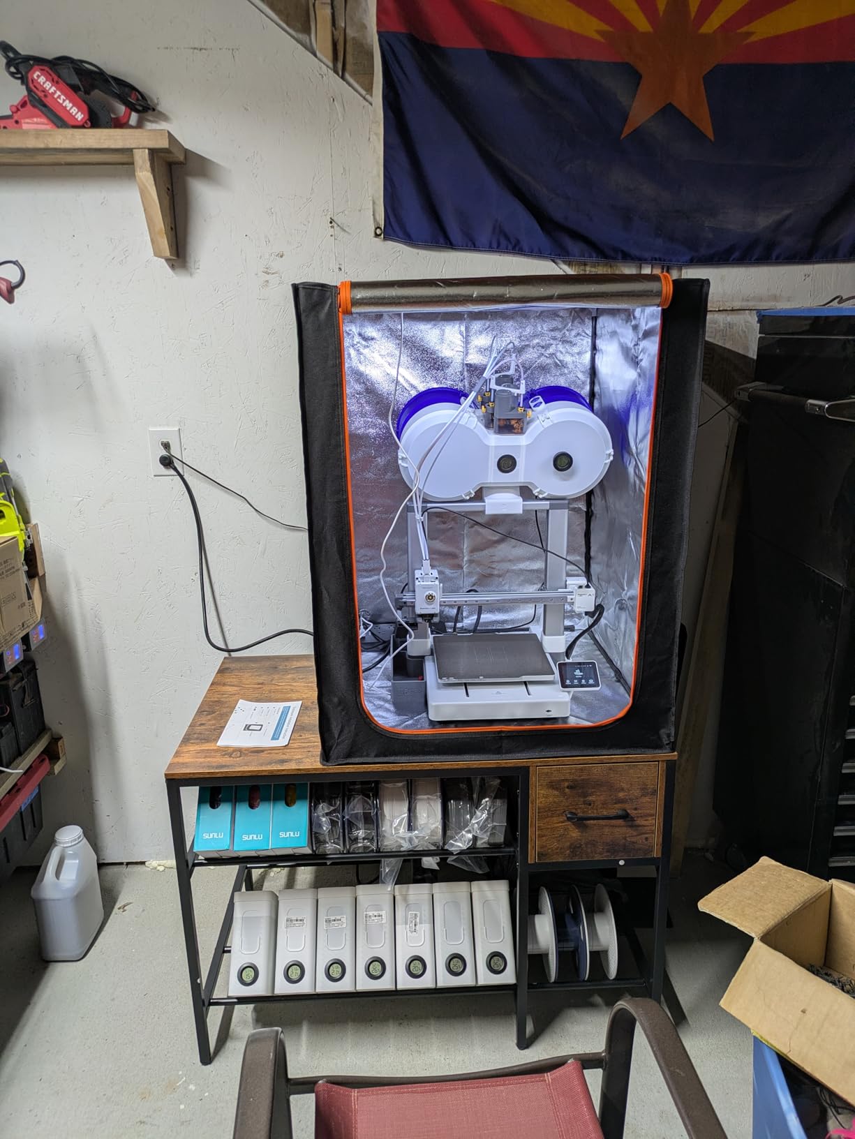 3D Printer Enclosure with LED Light, Fireproof Dustproof Tent Constant Temperature Protective Cover for Ender3 Max Neo/Ender3 S1 Plus/Ender 5/ Pro/Plus/Neptune 4 Plus/CR-10/10S PRO10 Mini/CR-X, Large customer photo 1