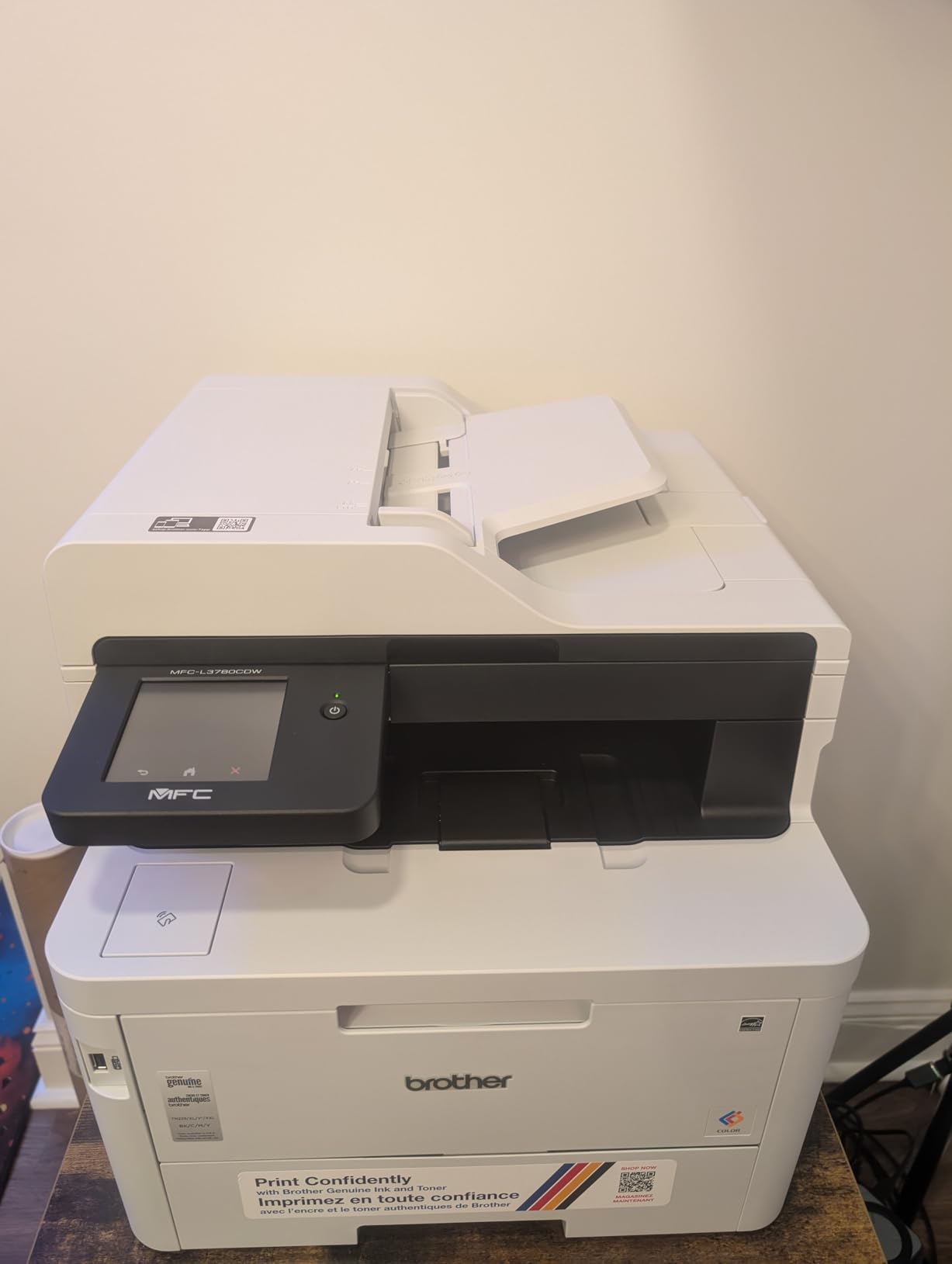 Brother MFC-L3780CDW Wireless Digital Color All-in-One Printer with Laser Quality Output, Single Pass Duplex Copy & Scan | Includes 2 Month Refresh Subscription Trial customer photo 2