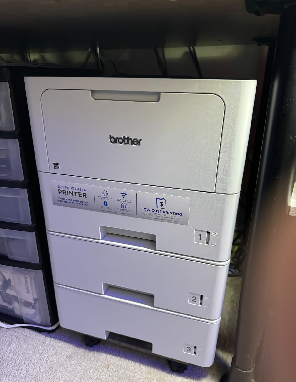 Brother HL-6210DW Professional Laser Printer with High-Speed 50 ppm Output, Advanced Security Features, and Wireless Networking for Business customer photo 1