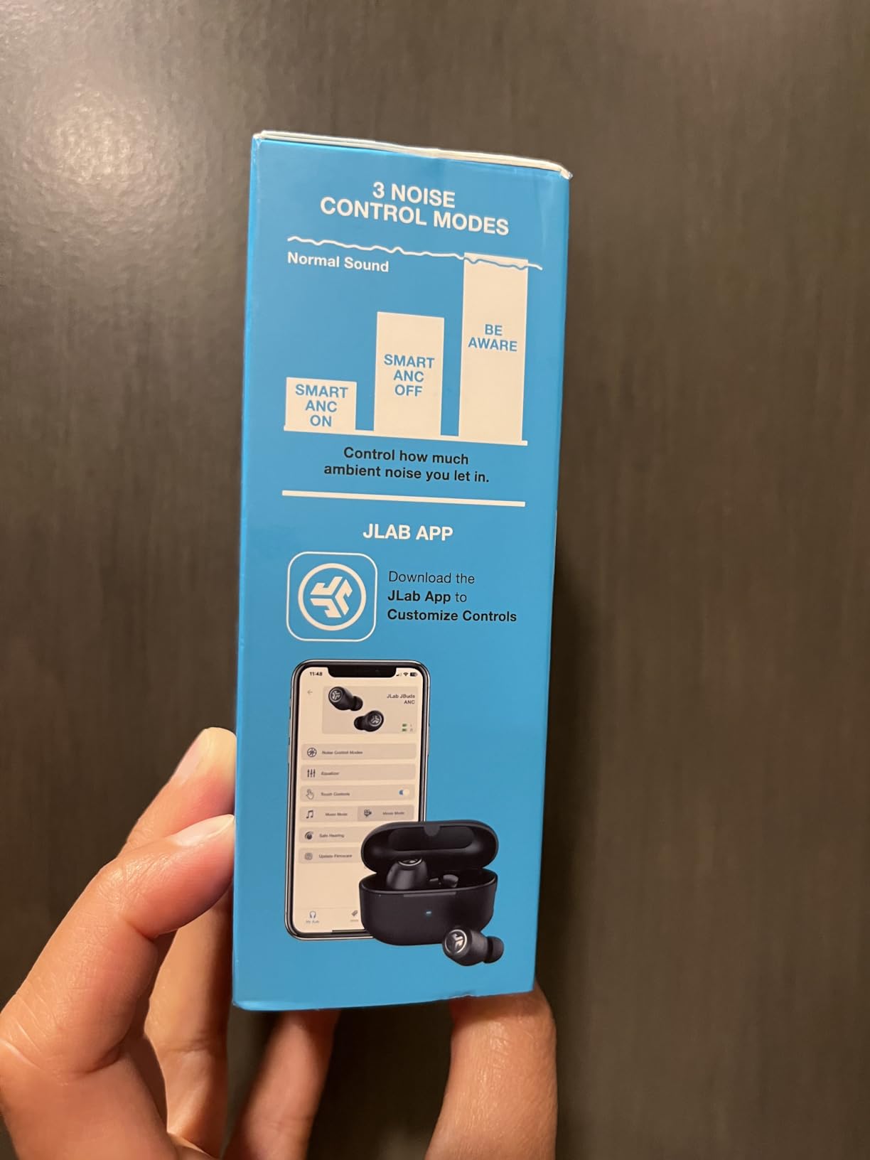 JLab JBuds ANC 3 True Wireless Earbuds with Charging Case, 42 Hours of Total Playtime, 9 Hours Per Charge, Smart Active Noise Canceling, Custom Sound Via App, Multipoint Connect, Google Fast Pair customer photo 2