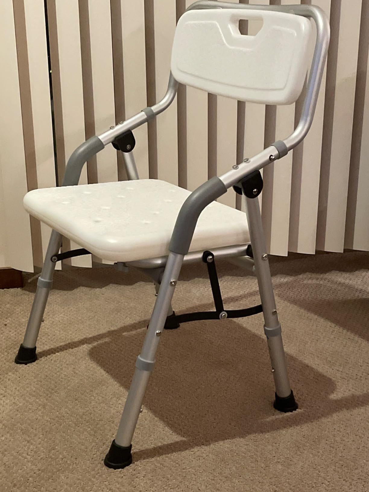 Vive Shower Chair for Elderly and Disabled - Folding Seat with Arms and Back - Foldable Bathroom Chairs for Sitting, Inside Shower - Portable for Travel - Fold Down, Collapsible, Compact & Comfortable customer photo 1