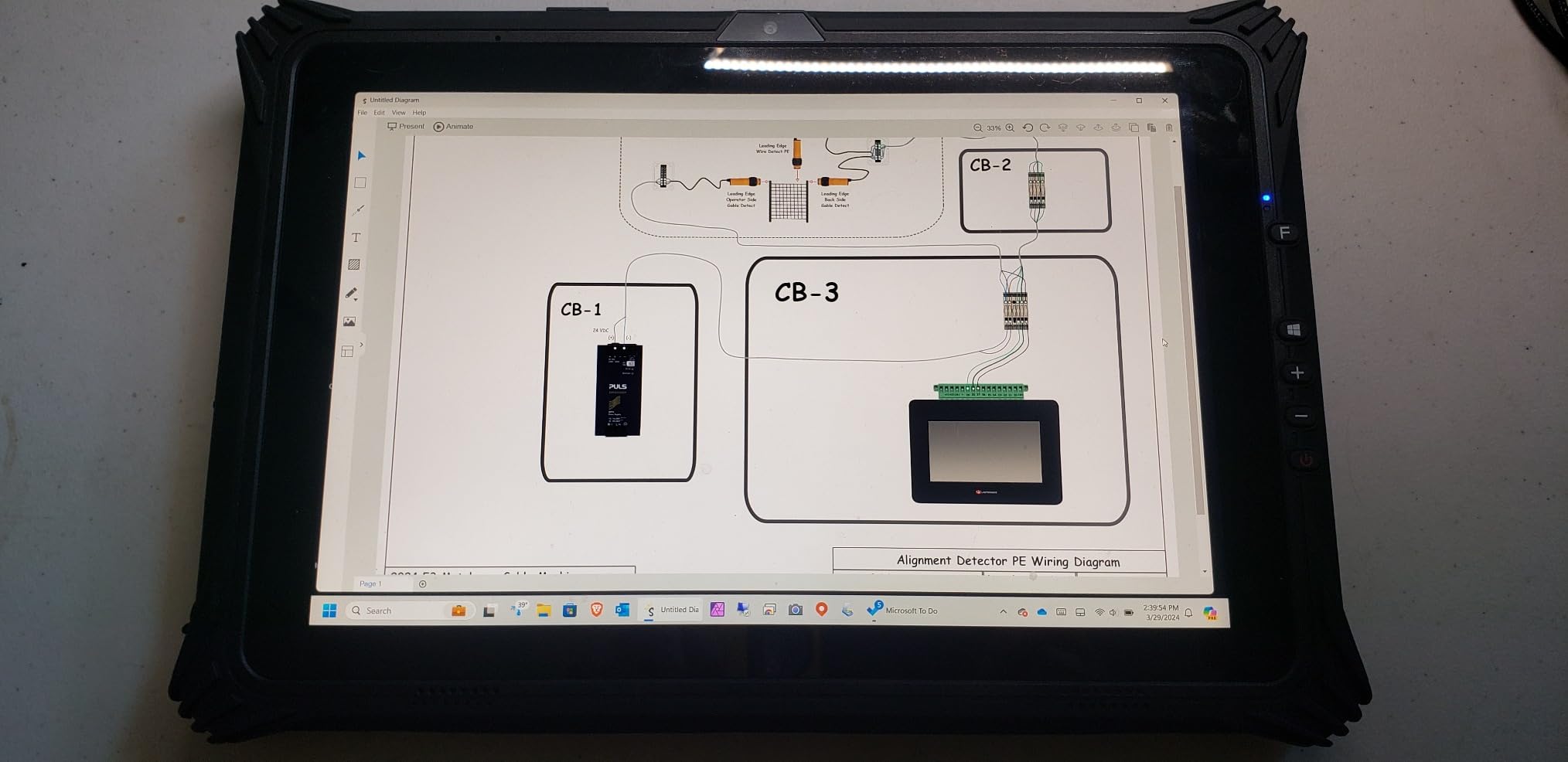MUNBYN Rugged Windows Tablet IRT09, 12.2