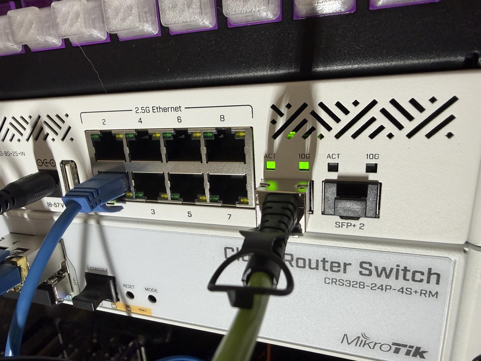MikroTik CRS310-8G+2S+IN L3 Smart Switch with 8x 2.5G Ethernet Ports and 2x 10G SFP+ Ports customer photo 2