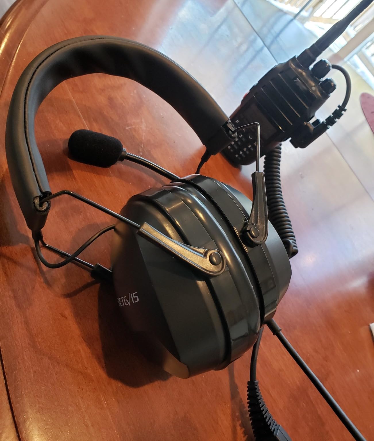 Retevis EHK012 Foldable Two Way Radio Headset with Mic, Noise Reduction, Volume Adjust, Compatible with Baofeng UV-5R BF-F8HP PRO AR-5RM Pxton PX-888S, for RT22 RT68 RT86 customer photo 2