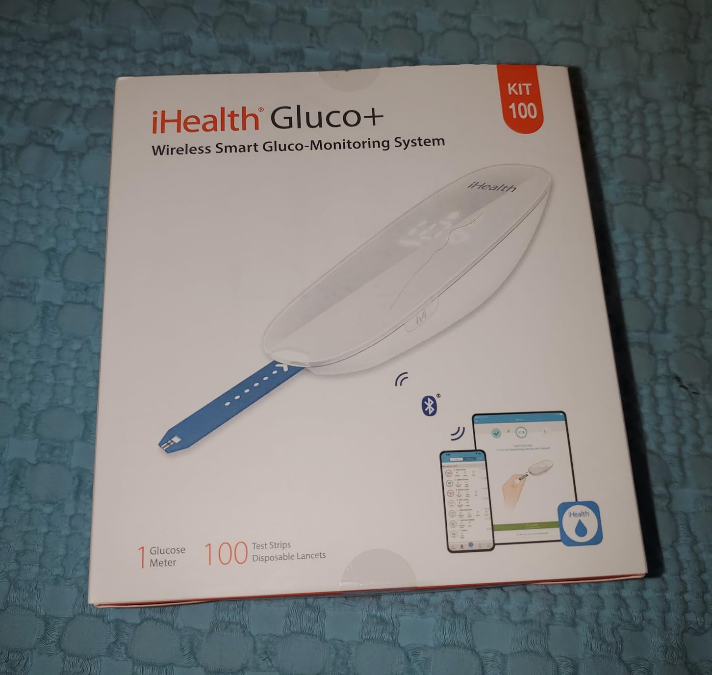 iHealth Gluco+ Wireless Smart Blood Glucose Monitor Kit with Free App, 100 Glucometer Strips, 100 Lancets, 1 Blood Sugar Monitor, 1 Lancing Device customer photo 2