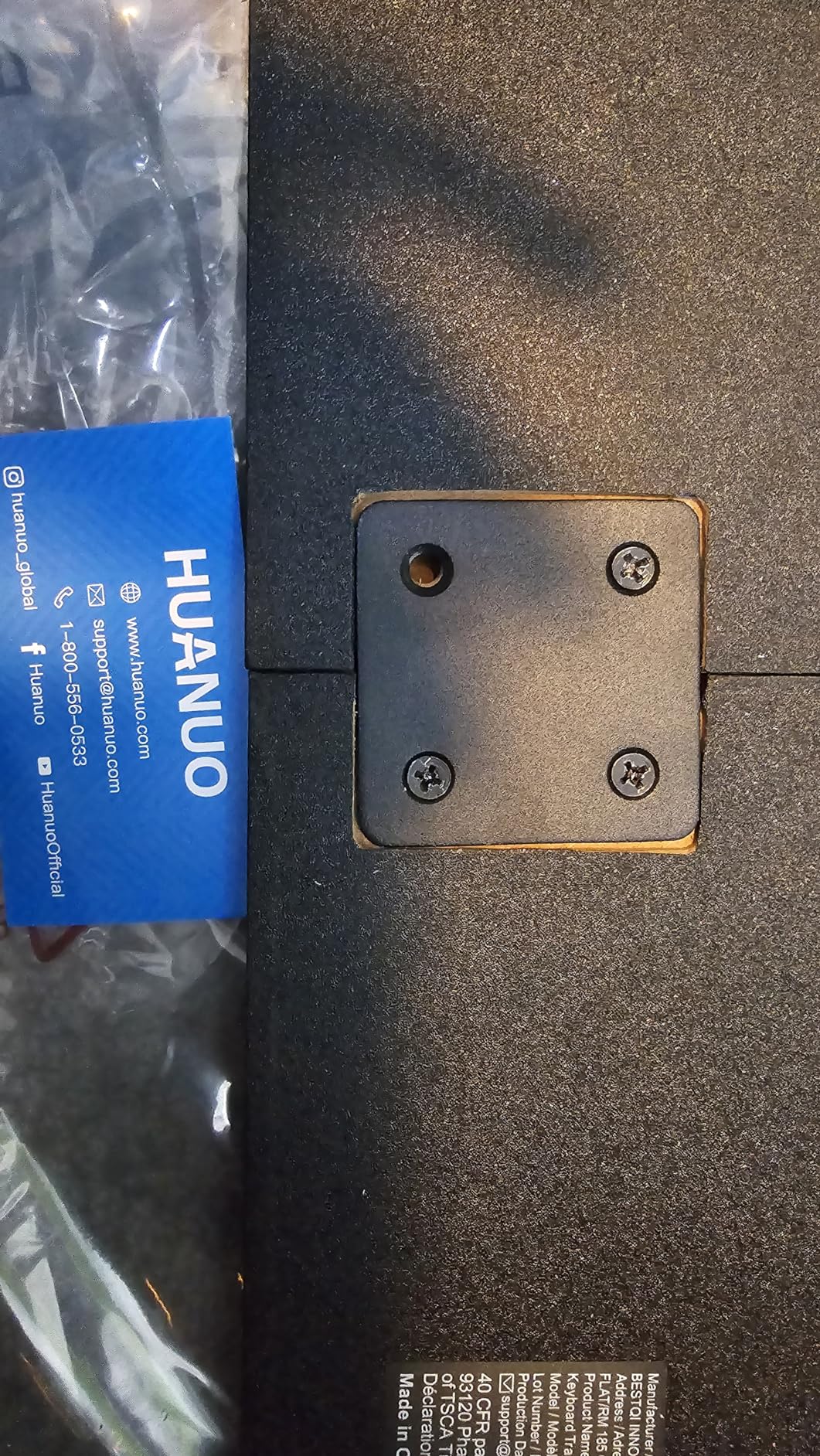 HUANUO Keyboard Tray Under Desk, Pull Out Keyboard Tray with C Clamp Mount, 26.5