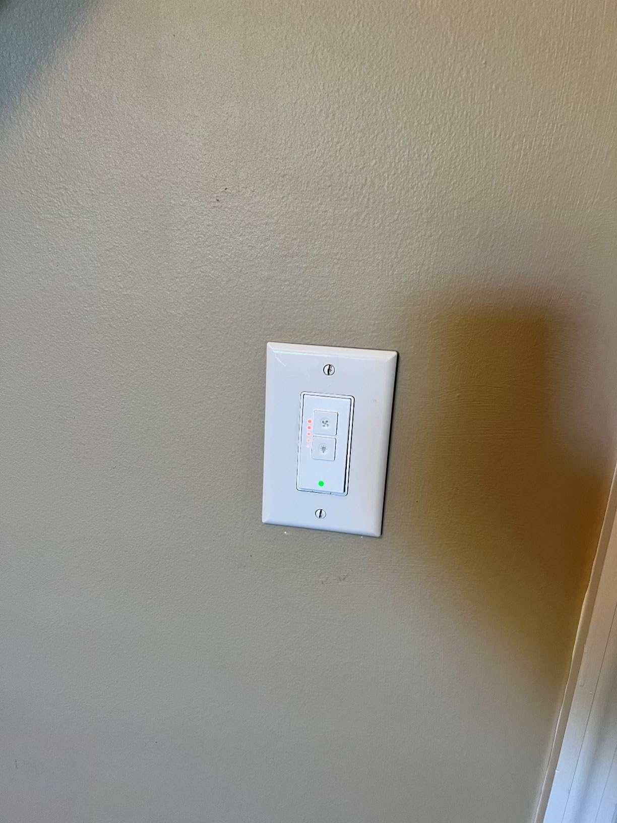meross Smart Ceiling Fan Control & Dimmer Light Switch, Works w/Apple HomeKit, Alexa, Google & SmartThings, 4-Speed Fan Control, 2.4G Wi-Fi Fan and Light Switch Combo, Neutral Wire Needed, Single Pole customer photo 1