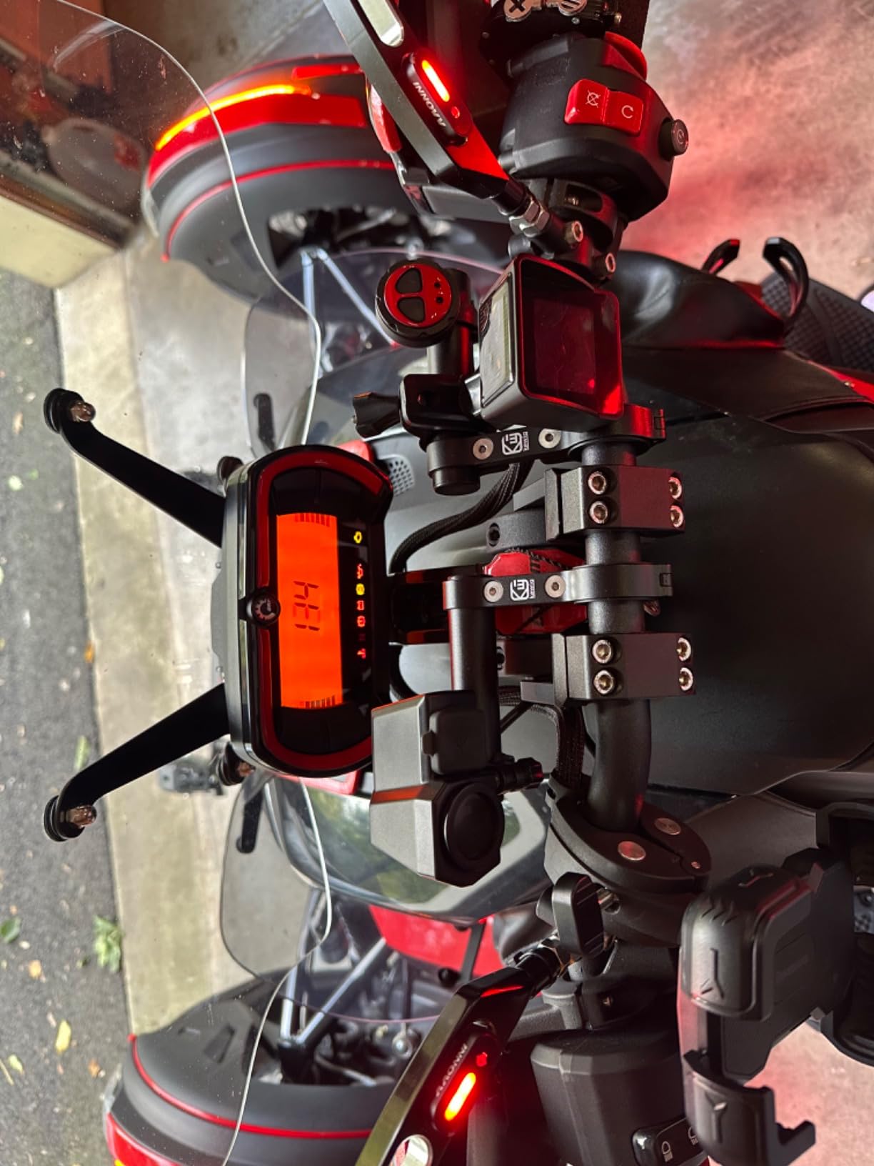 INNOVV ThirdEYE Motorcycle Blind Spot System with Voice and Indicators Alert, Waterproof Moto Assistant System, Detect Hazards from Side & Rear Line for Motorcycle/Bicycle/E-Bike (Mirror Version) customer photo 2