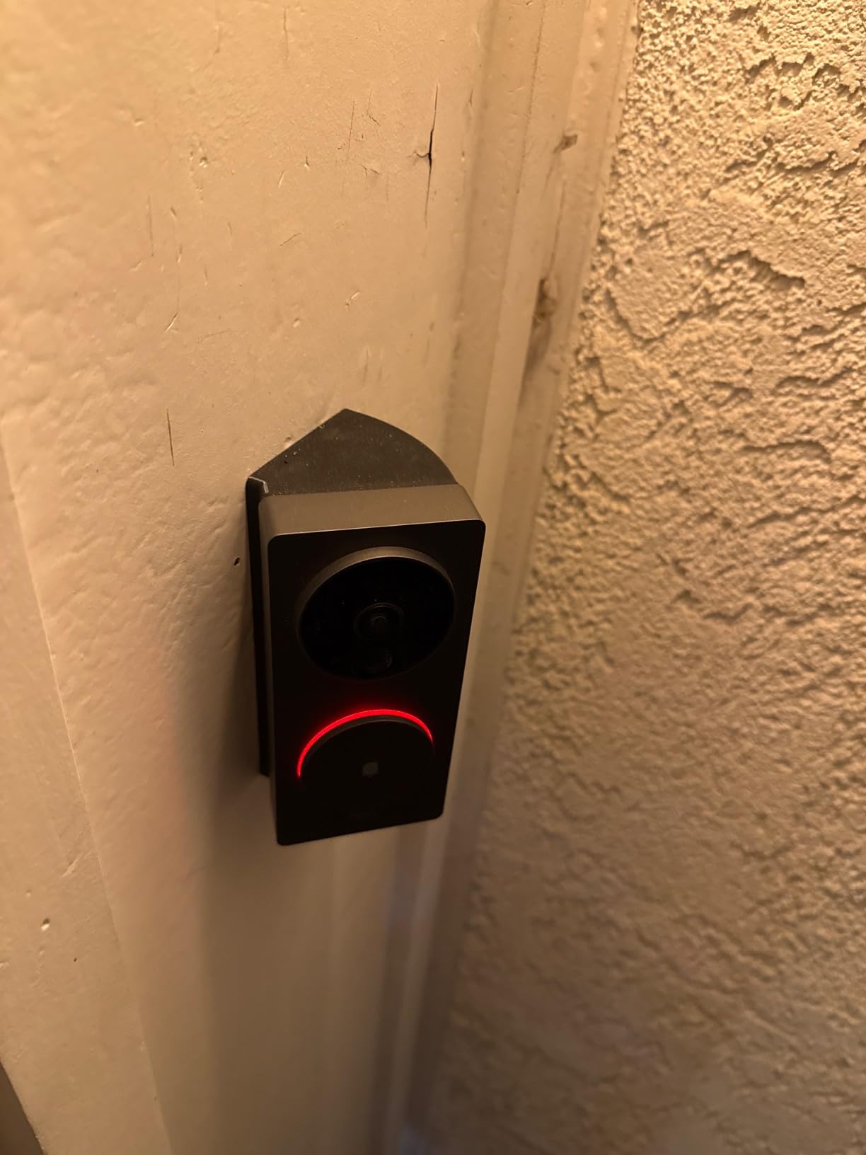 Angled Doorbell Wedge Mount Bracket compatible with Aqara G4 G410 Smart Video Doorbell (Black, 50-Degree) customer photo 1