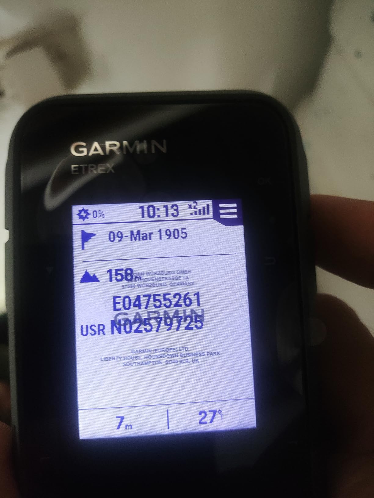 Garmin eTrex® Solar, GPS Handheld Navigator, Unlimited Battery Life, Water Resistant customer photo 1