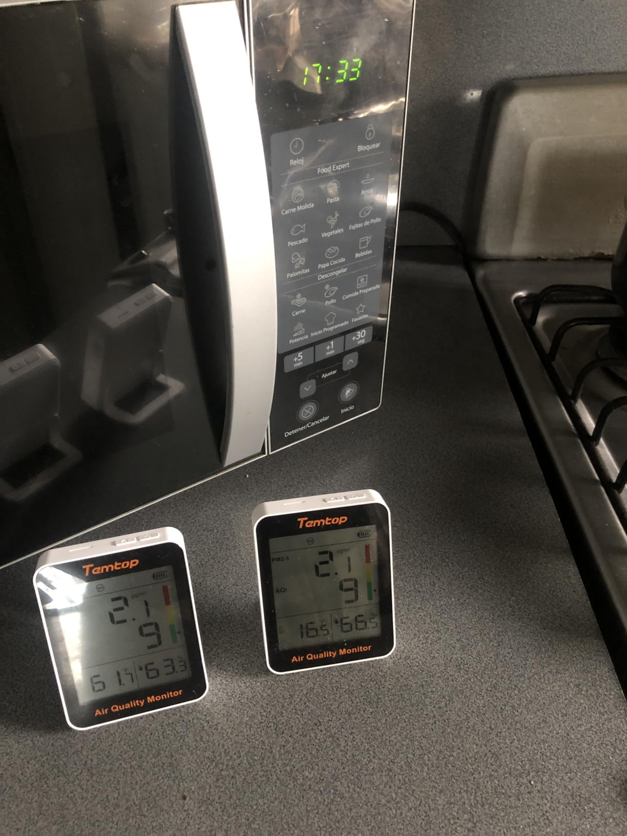 Temtop Air Quality Monitor Indoor Thermo-Hygrometer - PM2.5, AQI, Temperature, and Humidity Meter for Home, Office, or School customer photo 2