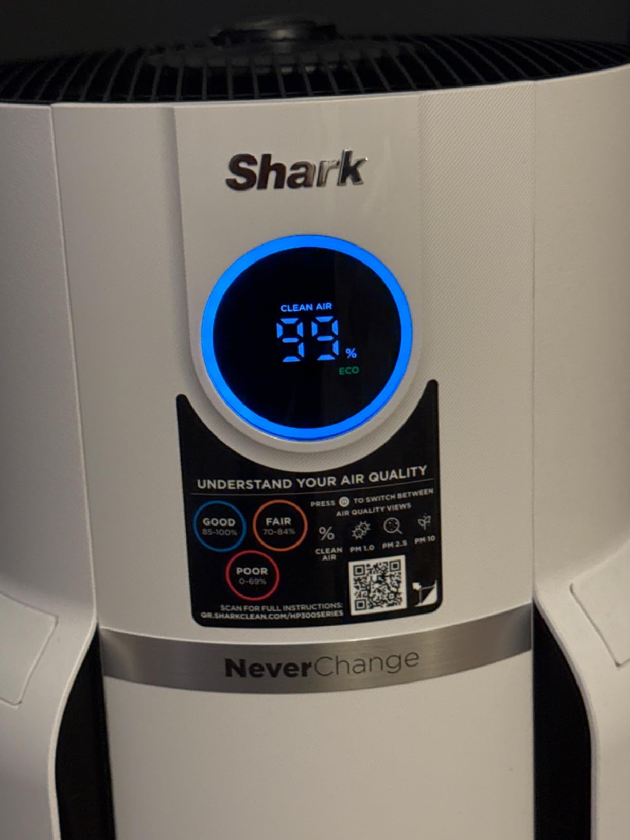 Shark Air Purifier for Home, NeverChange, for Large Room, HEPA-Exceeding Filter, Captures Pollutants, Pet Dander, Dust, Odor, Smoke, Odor Neutralizer, HP152, Charcoal customer photo 1