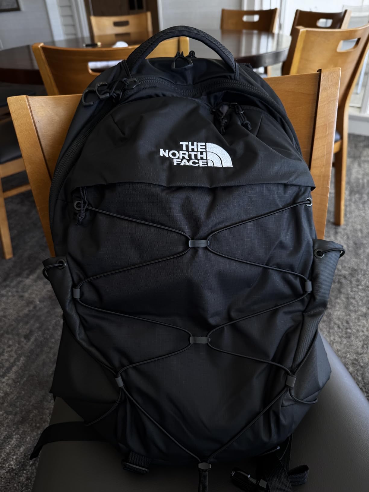 The North Face Borealis Commuter Laptop Backpack - Water Repellent, Laptop Sleeve, Large Main Compartment, TNF Black/TNF Black-NPF, One Size customer photo 2