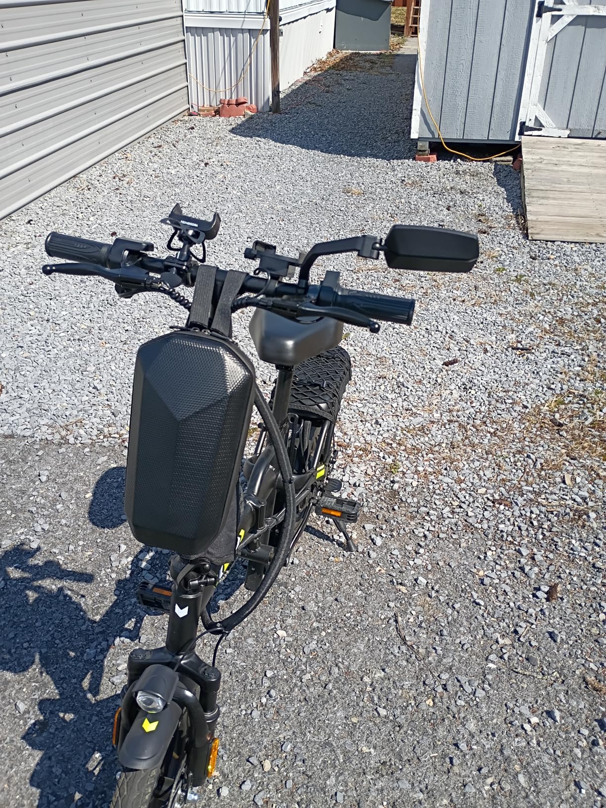 WITTKOP Bike mirror | Large HD field of vision | 360 rotatable & foldable | Mounting above & below | Break-proof & durable | ebike accessories, bike mirror handlebar mount, bicycle mirrors customer photo 2