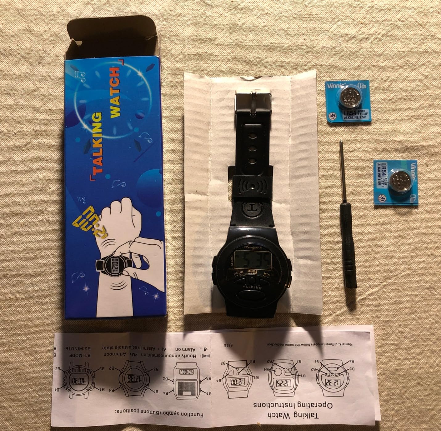 2 Pack Talking Watch English Talking Watches for The Blind Clear Female Voice Talking Watch for Visually Impaired,Easy to use for Seniors,Blind,Visually Impaired,Best Gift for Seniors customer photo 2