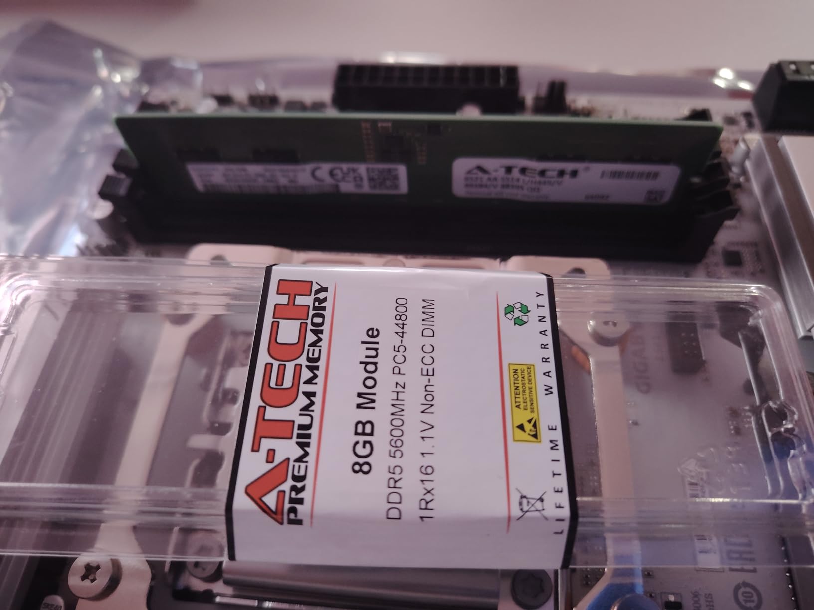 A-Tech 32GB Kit (2x16GB) DDR5 5600MHz PC5-44800 CL46 UDIMM 1.1V Desktop PC RAM Memory Upgrade customer photo 1