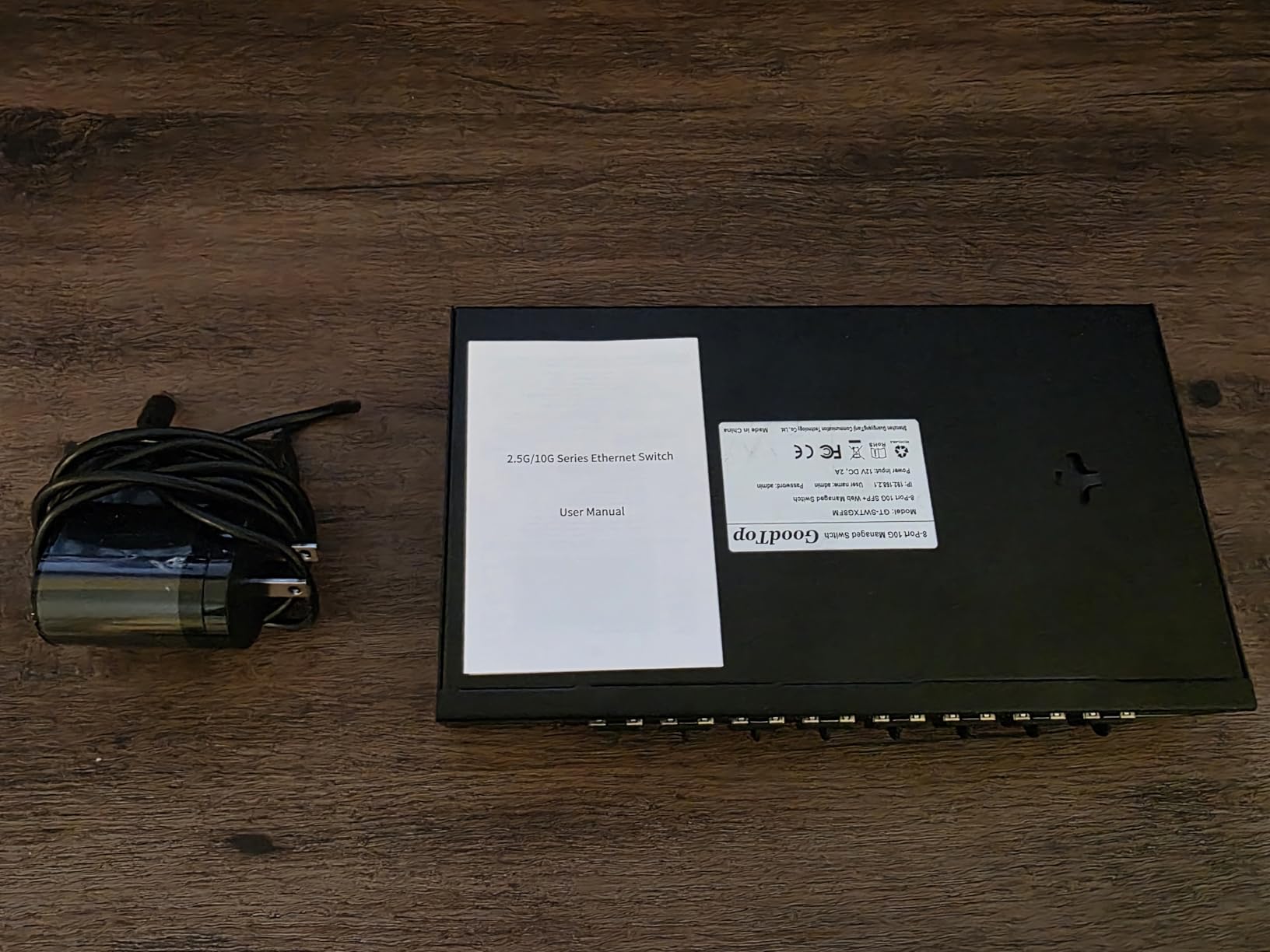 8 Port 10Gb Smart Web Managed SFP+ Switch, 10G Optical Easy Managed SFP+ Ethernet Switch, Metal Fanless Home Lab Network Switch with Link Aggregation/QoS/VLAN/DHCP Client, Black, GT-SWTXG8FM customer photo 2