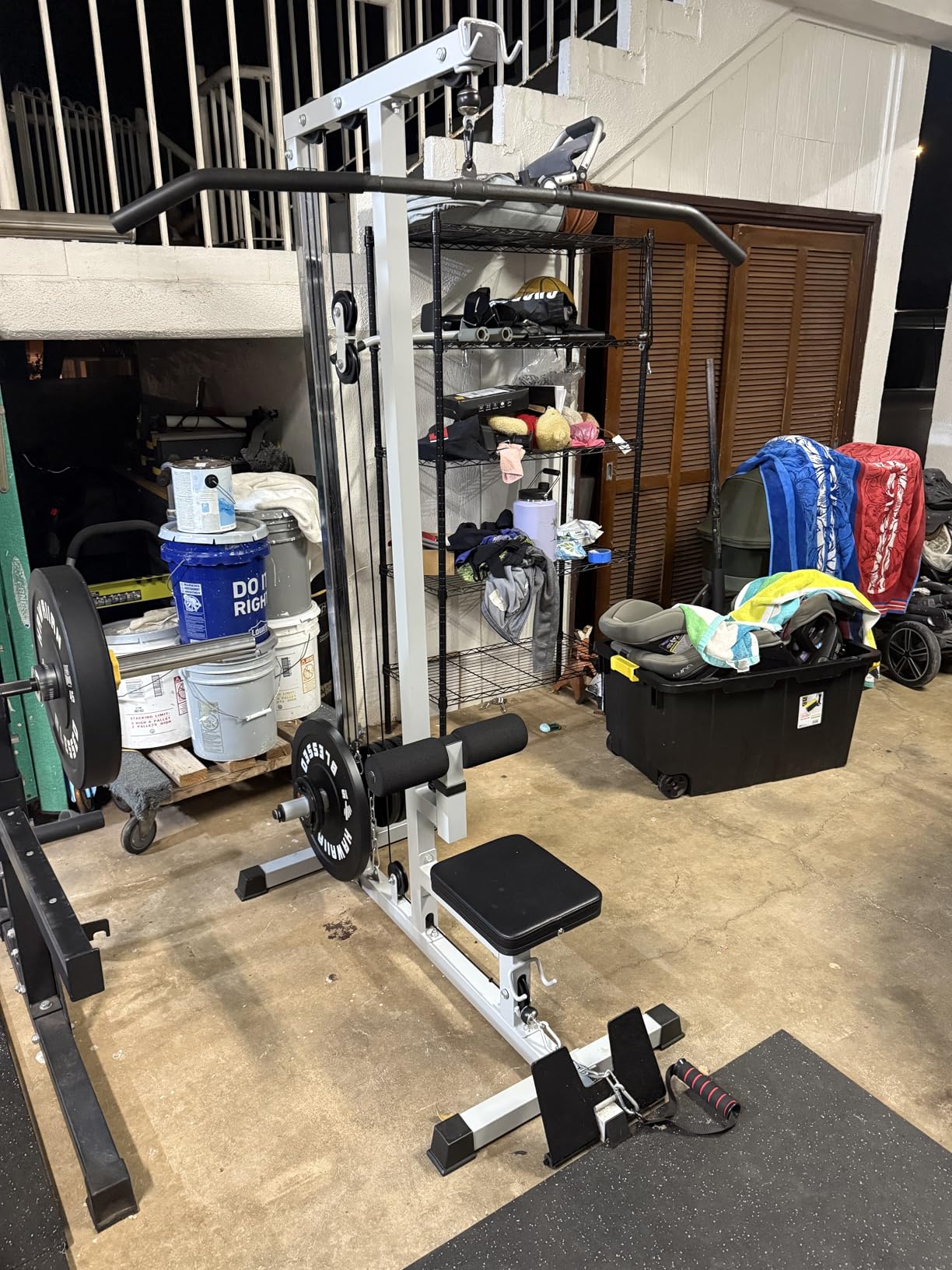 Yes4All LAT Pull Down Machines, LAT Row Cable Machine, LAT Tower with Additional Pulley Cable, High & Low Pulley Stations customer photo 1