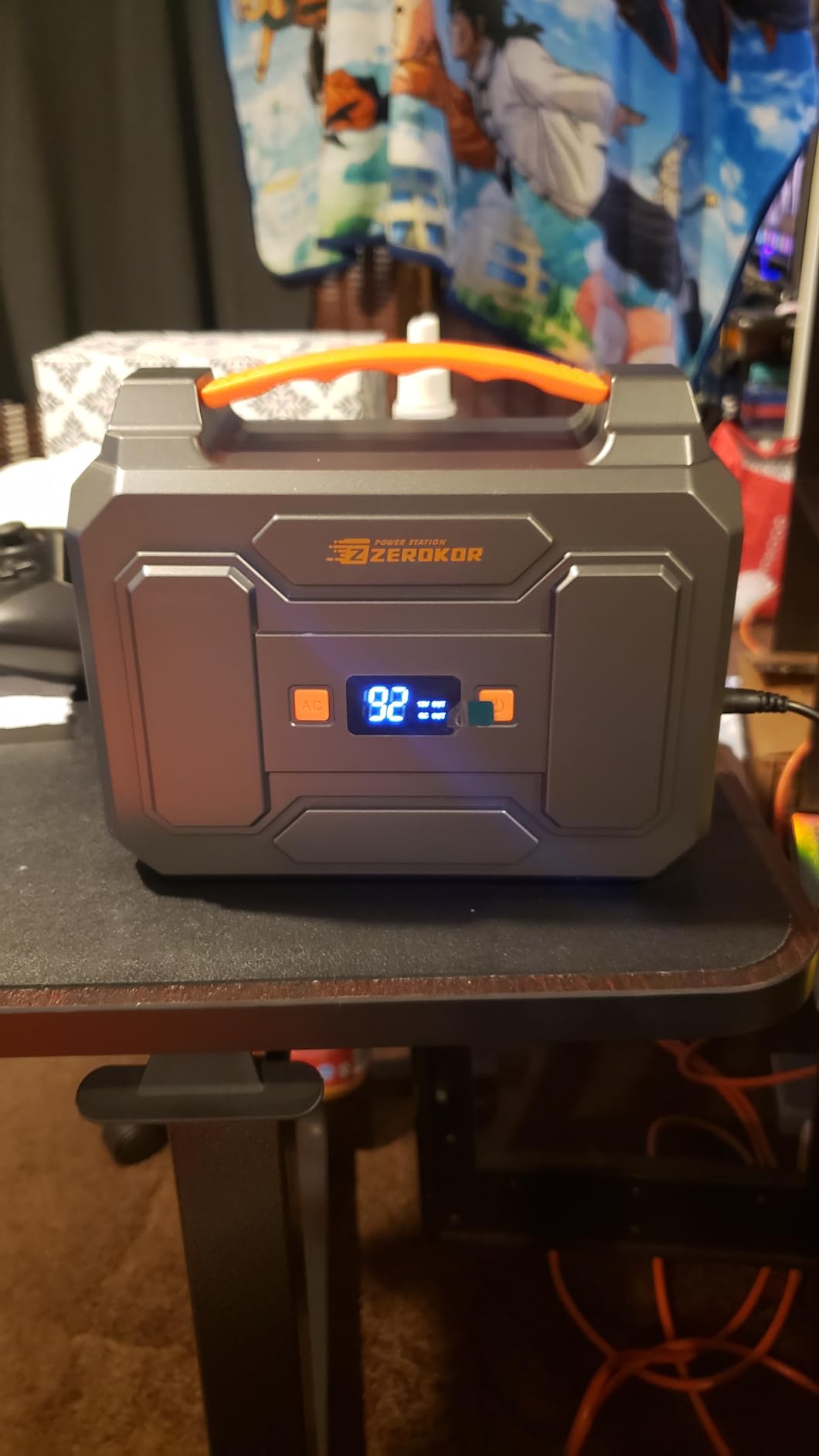 Portable Power Station with Foldable 40W Solar Panel, 100W Solar Powered Generator with Panels, AC Outlet 146Wh DC Battery Pack for Smart Device RV Outdoor Power Outage customer photo 1