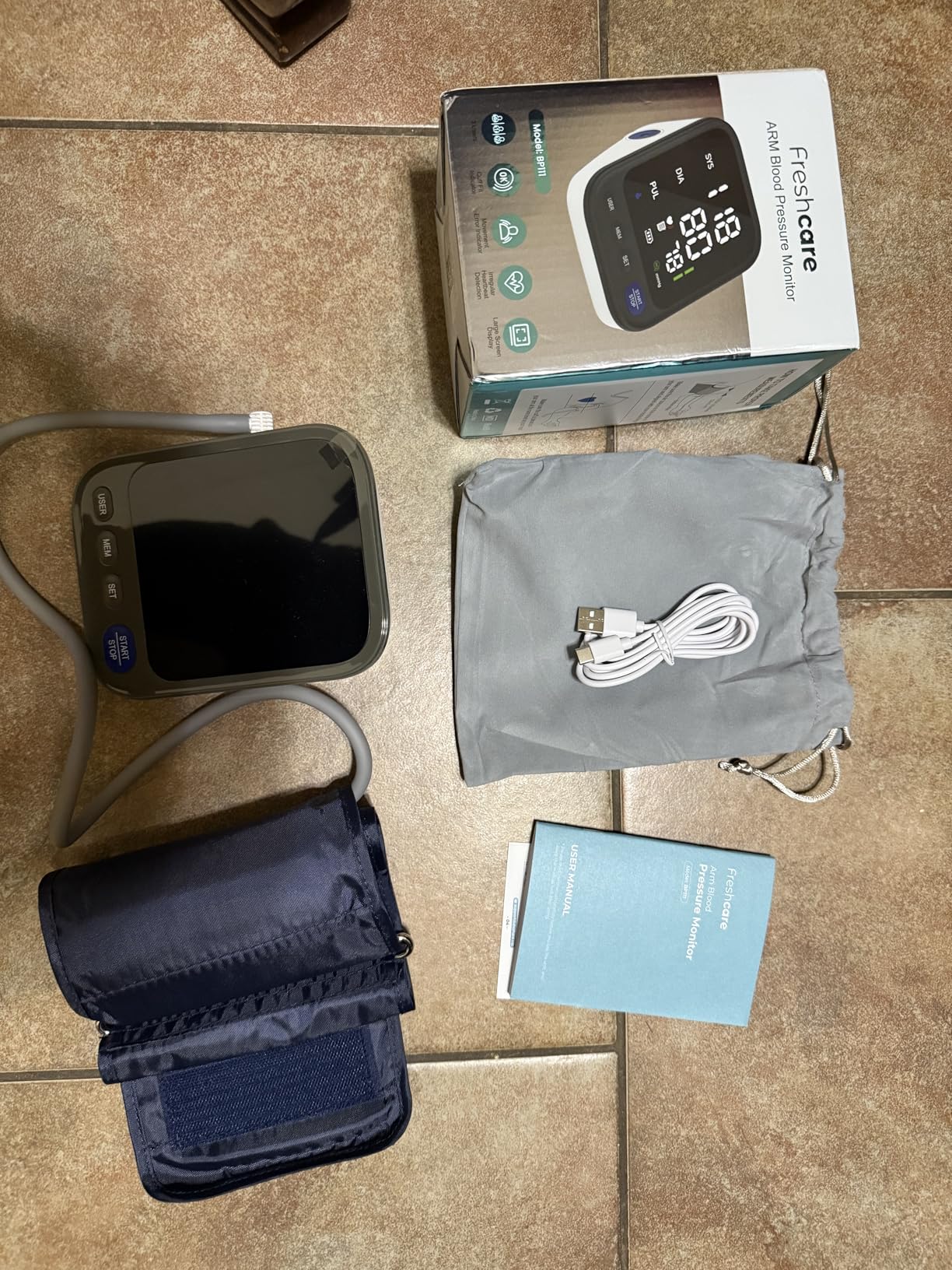 Metene TD-4116 Blood Glucose Monitor Kit, 150 Glucometer Strips, 150 Lancets, 1 Blood Sugar Monitor, Blood Sugar Test Kit with Control Solution, Lancing Device, No Coding, Large Display customer photo 2