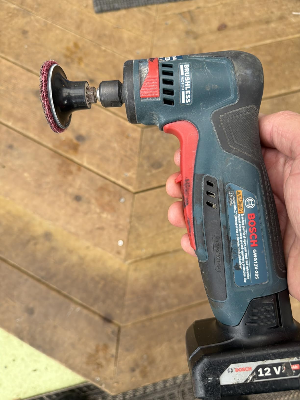 Bosch GWG12V-20SN 12V Max Brushless 1/4 In. Right Angle Die Grinder customer photo 1