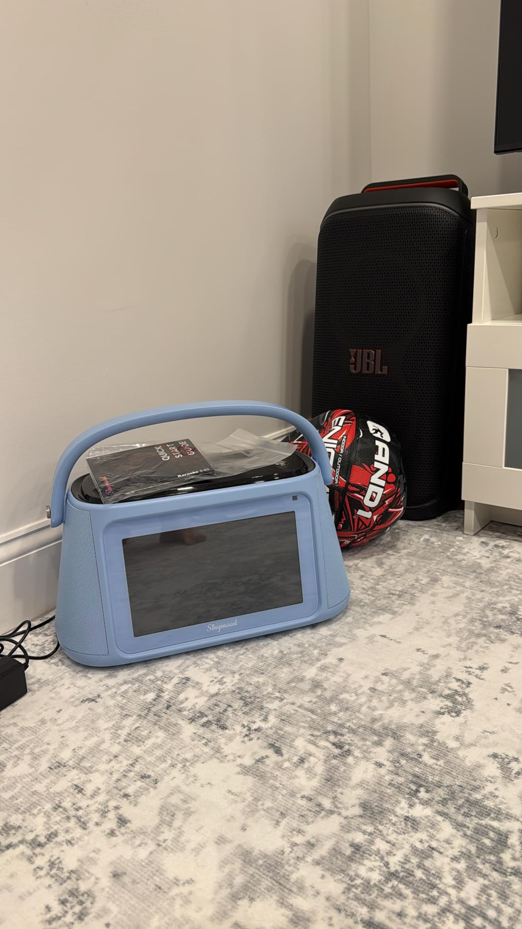 Karaoke Machine for Adults, with Lyrics Display, Smart Portable Big Bluetooth Speaker 2 Wireless Microphones, Professional Karaoke System 1000W Peak Power customer photo 1