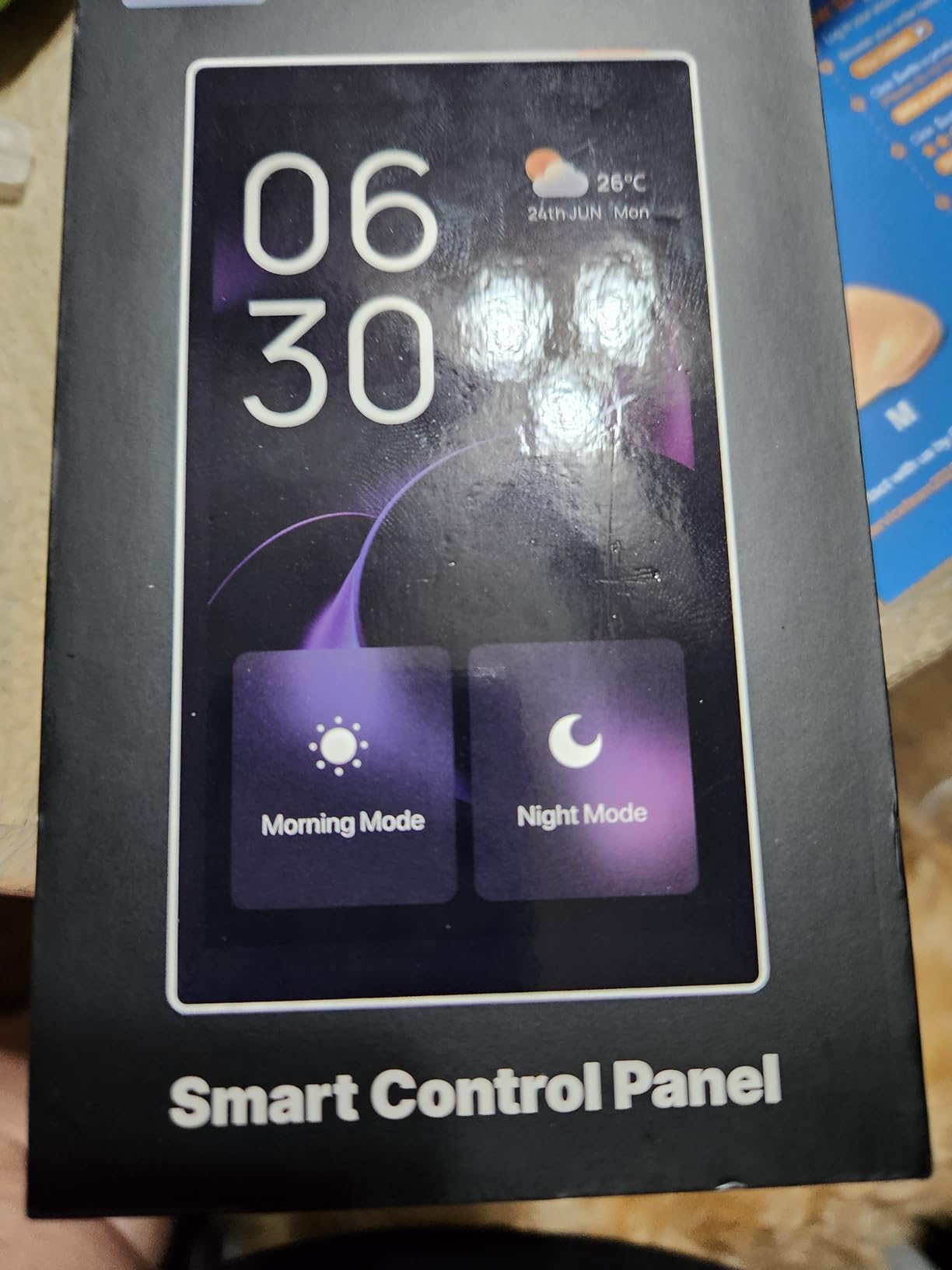 MOES Smart Home Touchscreen Control(1-Switch Panel), In-wall Smart Panel with Alexa Built-in, Compatible with Smart Life devices, Manage and Control Home Devices and Scenes with Touch and Voice customer photo 1