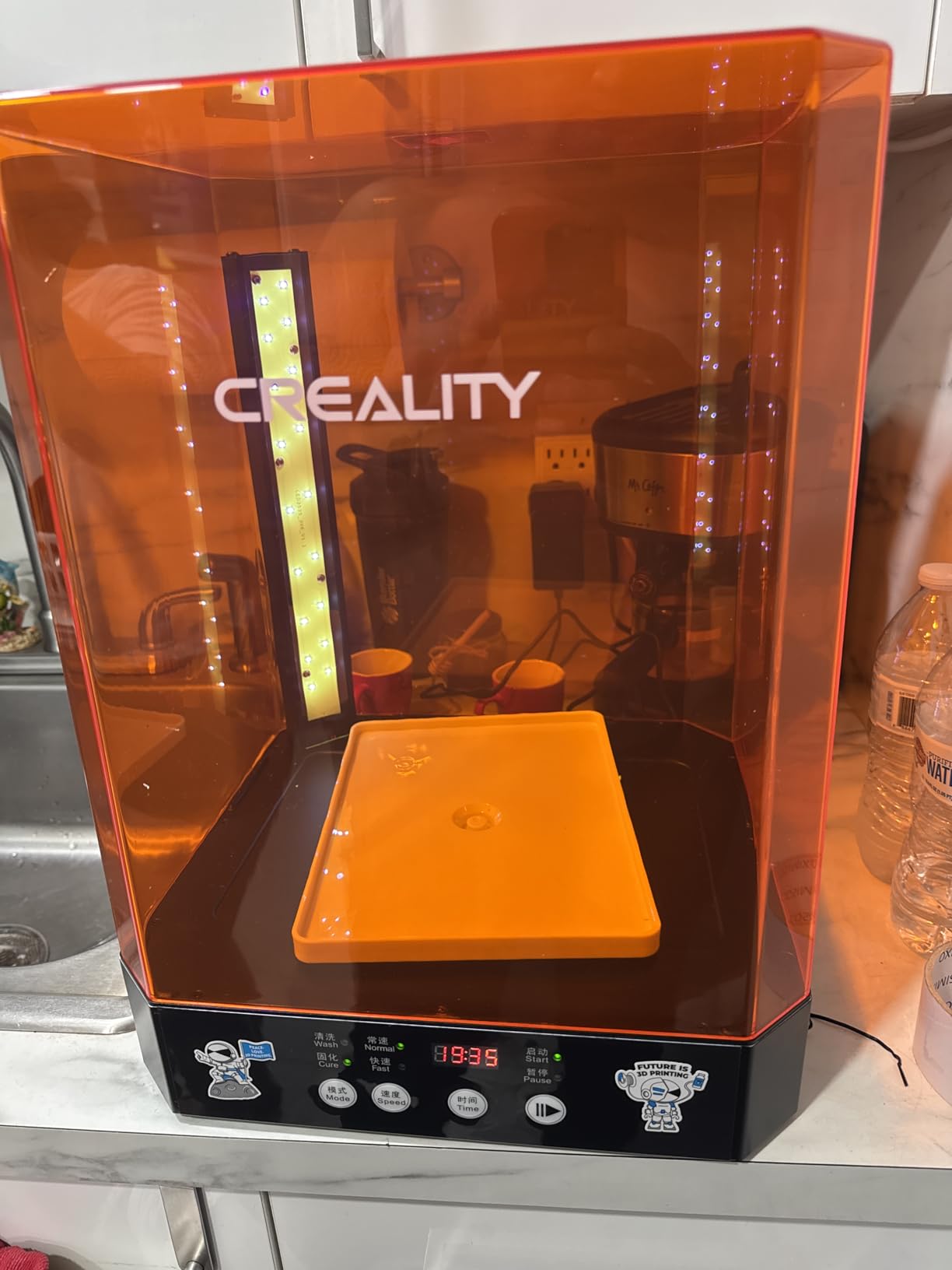 Creality Wash and Cure Station UW-03 2 in 1 Machine Resin 3D Printer Upgraded 405nm UV Curing Rotary Box Bucket customer photo 1