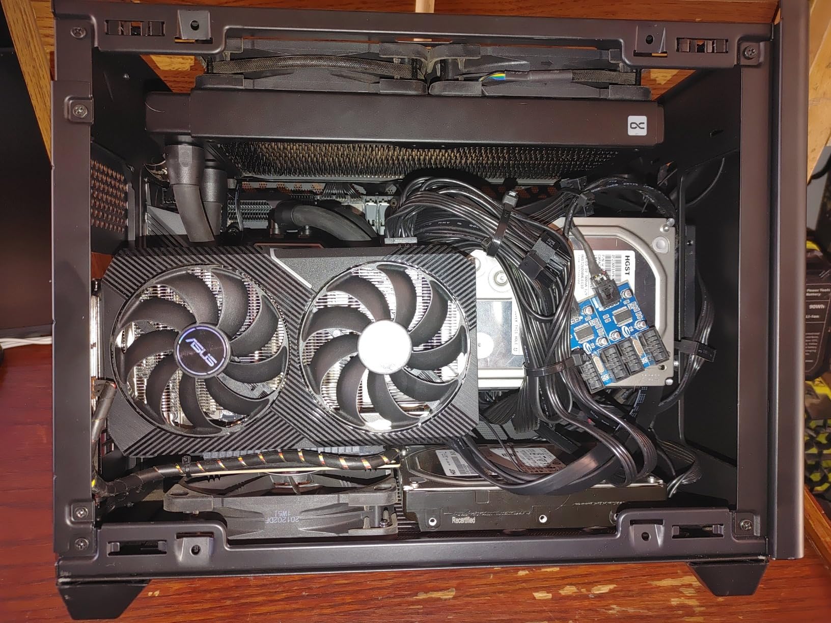 NR200P V2 Mini-ITX PC Case Ready, SFX Fit PSU Ready to Install, 280mm AIO Support, 357mm Vertical GPU Mount, Designed Ready Nvidia RTX 5090 | AMD RX 9070 XT, Tempered Glass, DIY customer photo 1
