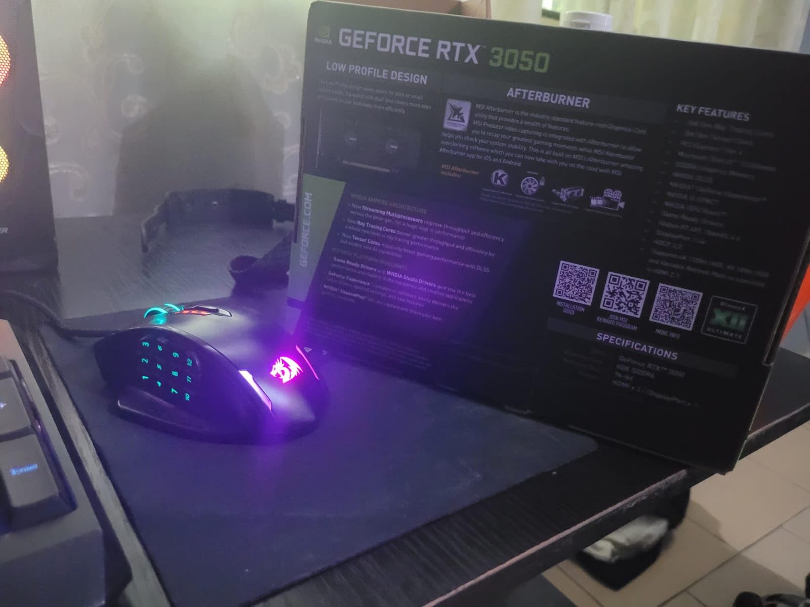 msi Gaming RTX 3050 LP 6G OC Graphics Card (NVIDIA RTX 3050, 96-Bit, Boost Clock: 1492 MHz, 6GB GDDR6 14 Gbps, HDMI/DP, Ampere Architecture) customer photo 2