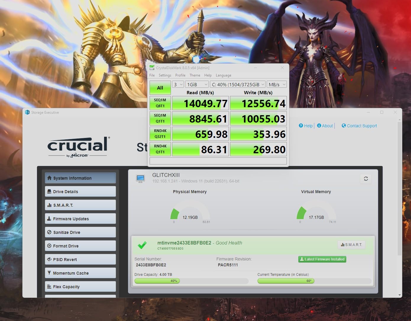 Crucial T705 PCIe Gen5 NVMe 1TB SSD, Up to 13,600MB/s, TLC NAND, Intel & Ryzen Compatible, for Hardcore Gaming & High-Speed Storage customer photo 2