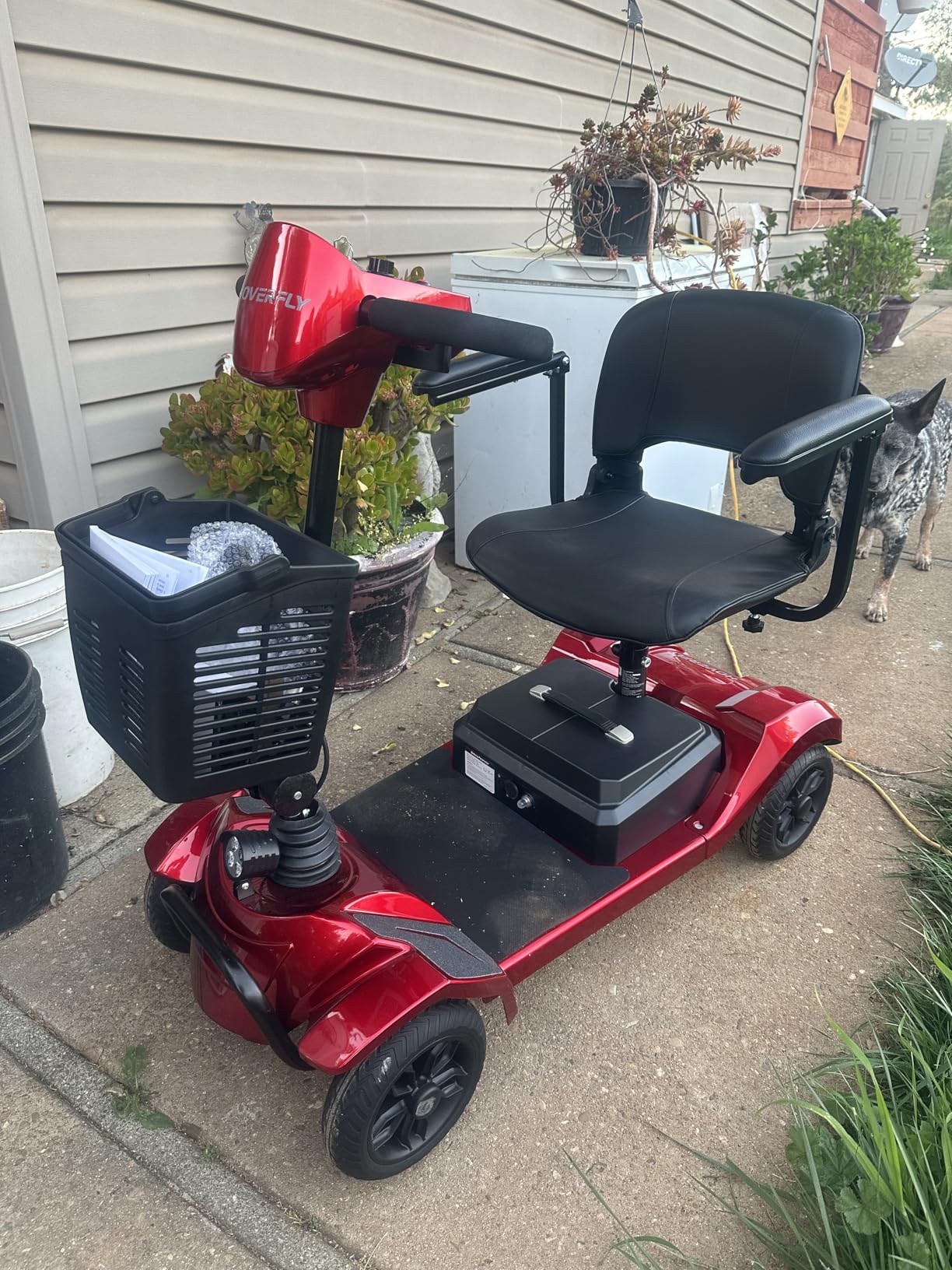 Hoverfly T4 Mobility Scooter for Seniors, Max 12.4-Mile Range & 3.7 mph, 3-Position Seat & Anti-slip Rear Wheel, Removed Battery & Quick Fold Design, Solid 9