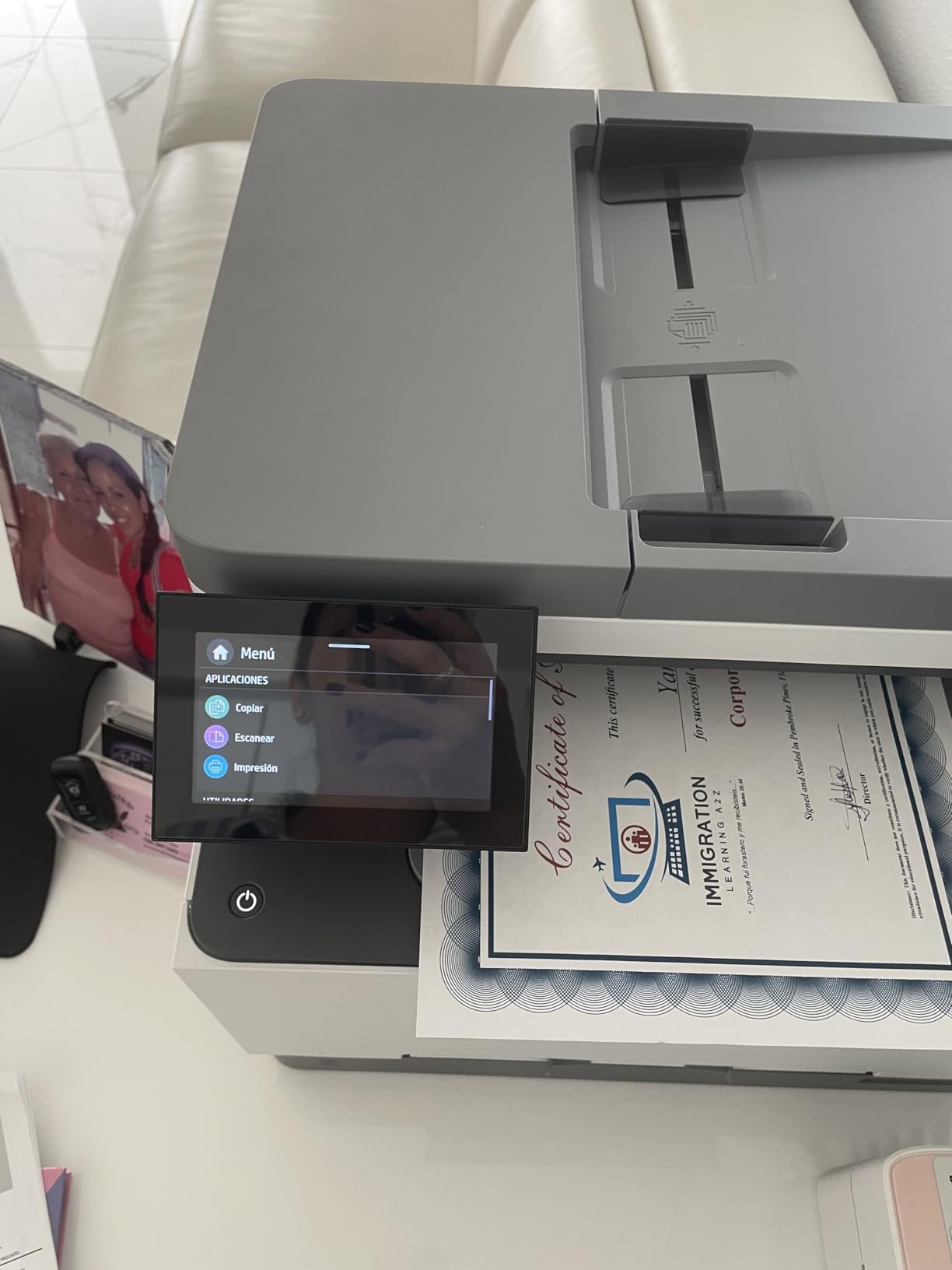 HP Color LaserJet Pro MFP 3301sdw Wireless All-in-One Color Laser Printer, Office Printer, Scanner, Copier, ADF, Duplex, Best-for-Office customer photo 2