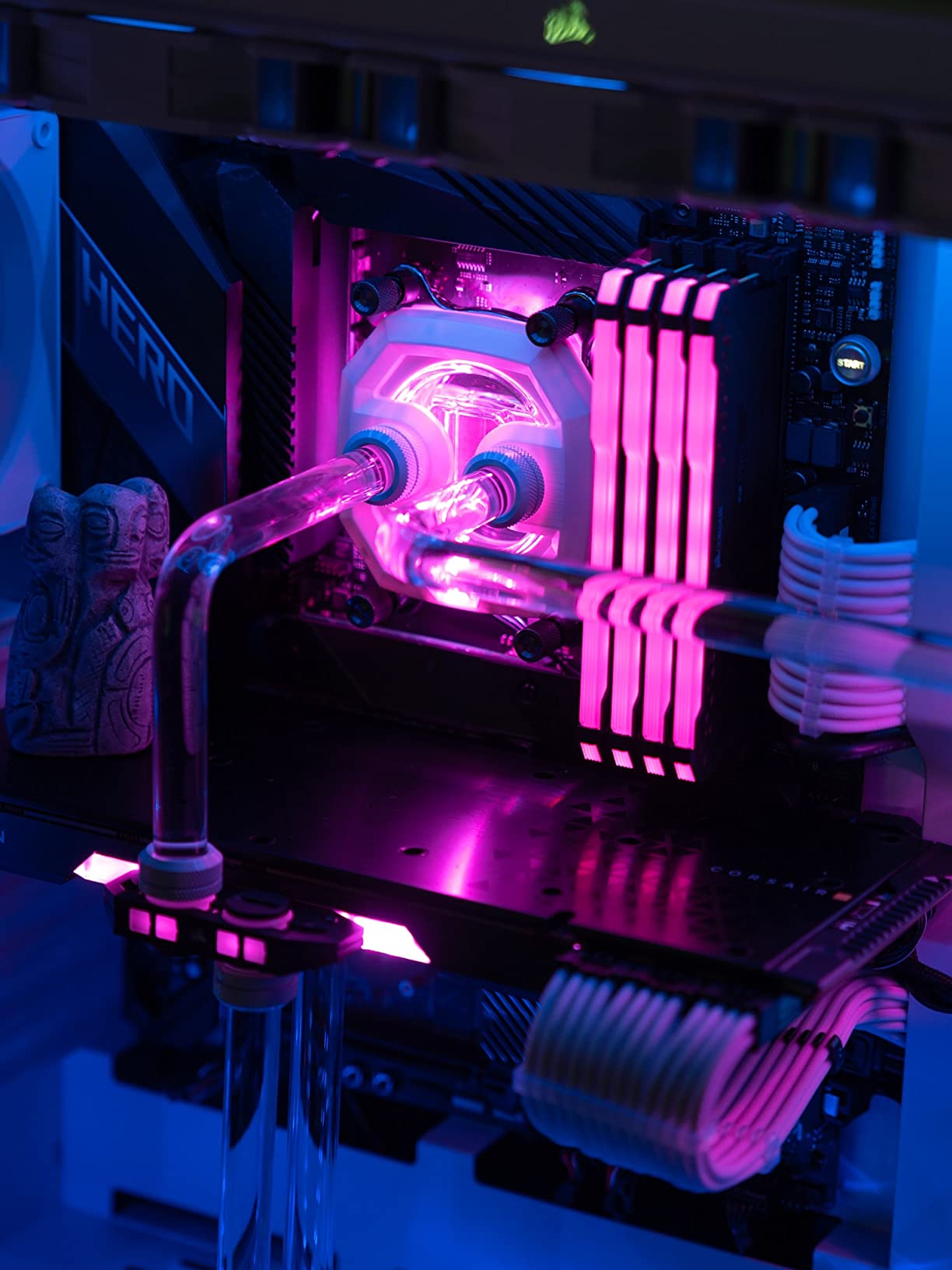 CORSAIR Hydro X Series iCUE Link XH405i Custom Cooling Kit - Hardline Water Cooling Loop - XC7 Elite CPU Water Block - XD5 Elite D5 Pump Res - XR5 360mm Radiator - 3X QX120 RGB Fans customer photo 1