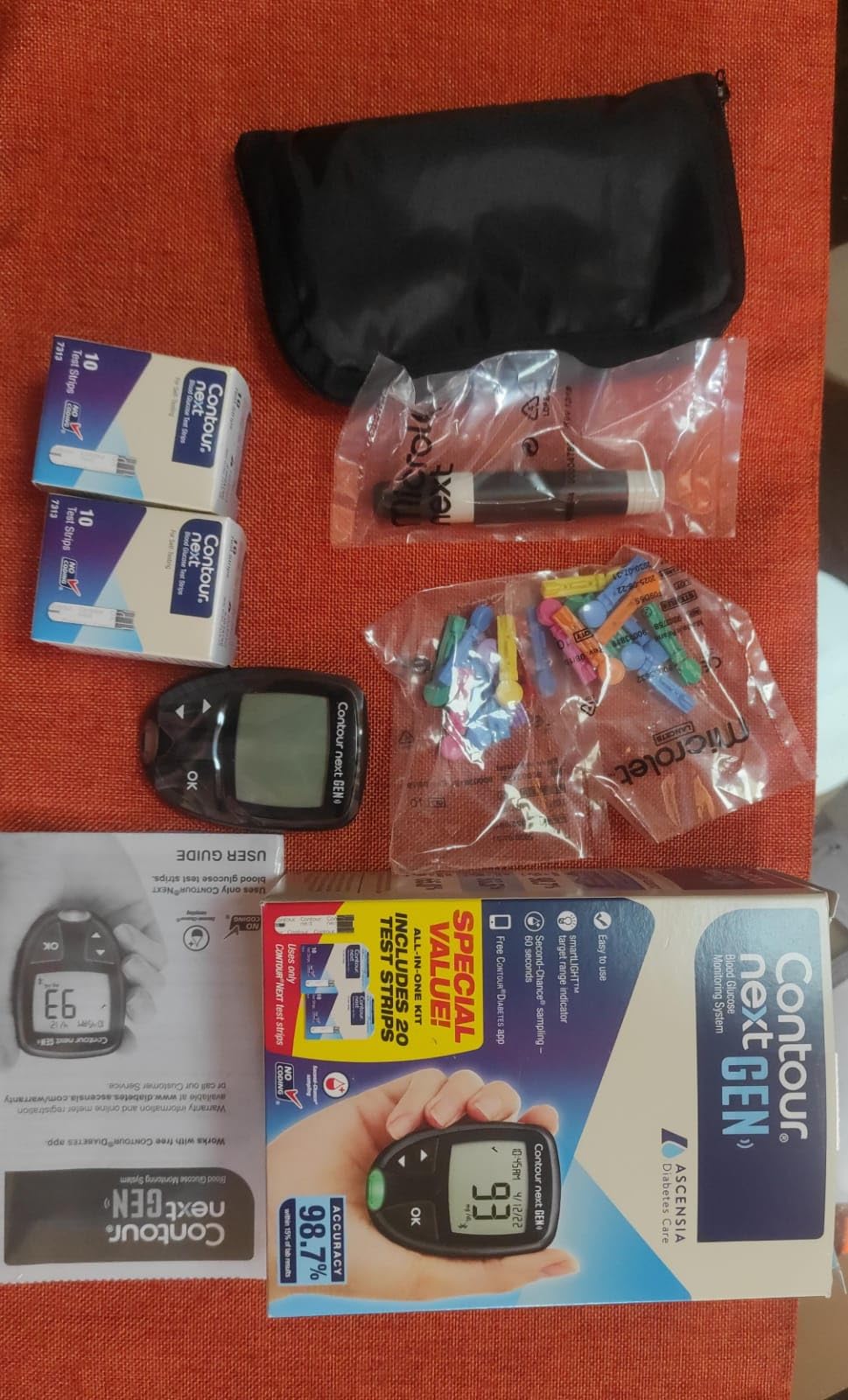 Ascensia CONTOUR NEXT GEN Blood Glucose Monitor All-In-One Kit with 20 Test Strips, Accurate Blood Sugar Monitor, Easy-to-Use Glucose Meter, Portable and Reliable Diabetes Testing Kit customer photo 1