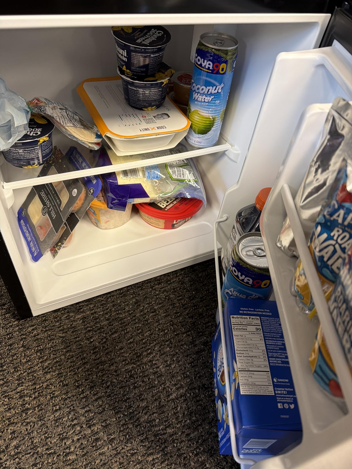 Midea MERM33S1AST Mini Fridge, 3.3 Cu.ft Compact Fridge with Internal Light, Adjustable Thermostat, Reversible Door, Low Noise for Dorm, Office, Bedroom, Stainless Steel customer photo 2