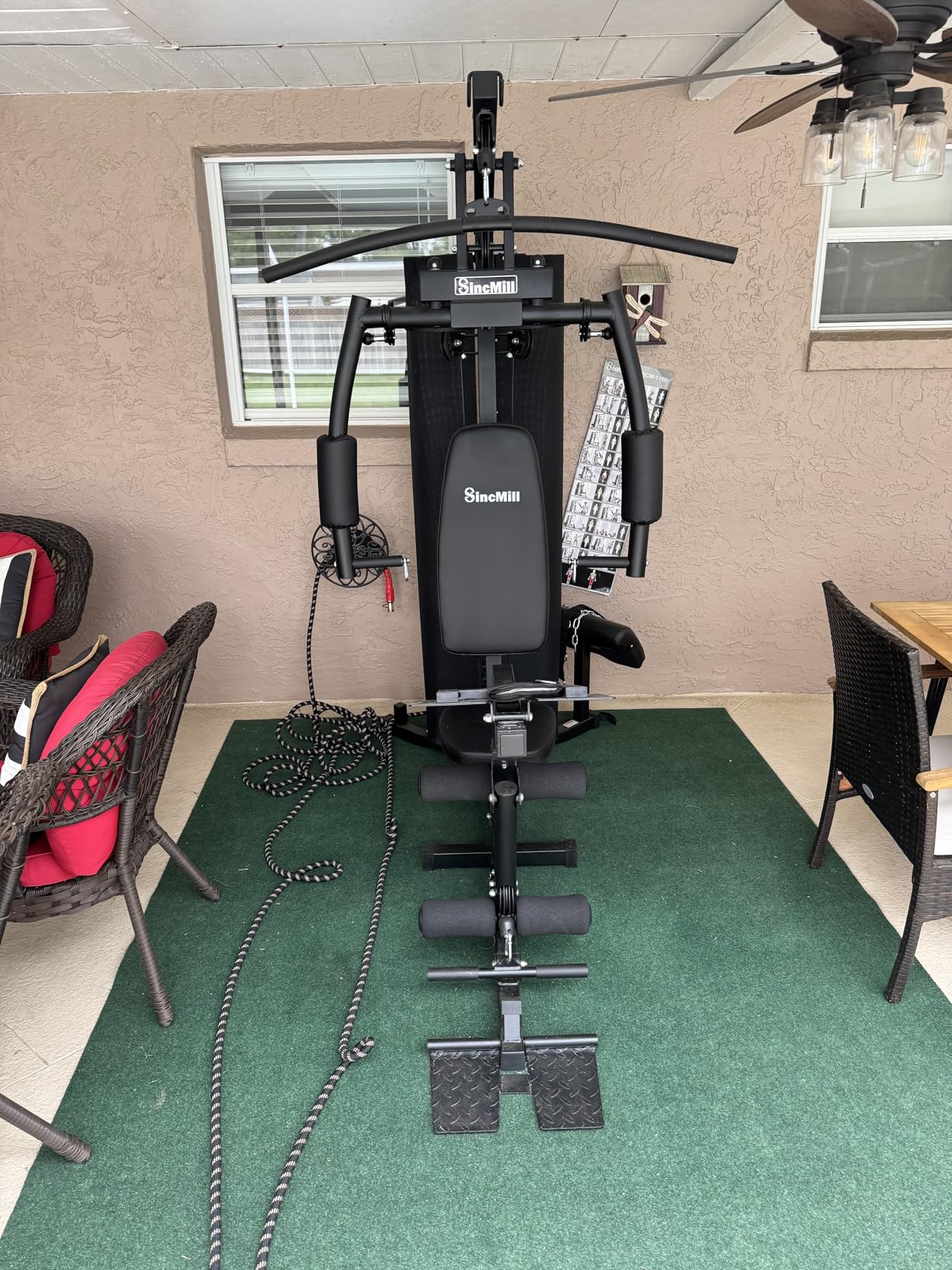 SincMill Home Gym Multifunctional Full Body Workout Equipment for Home Exercise Fitness customer photo 1