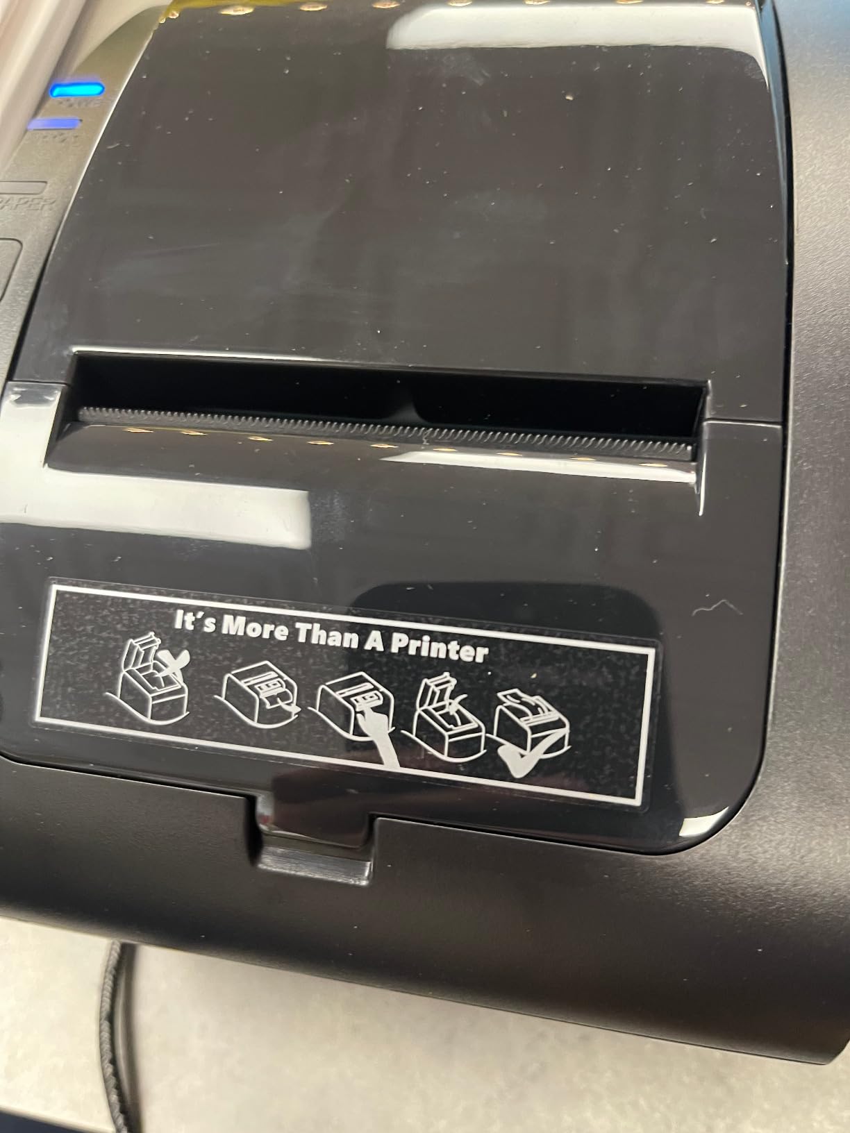 MUNBYN Bluetooth Thermal Receipt Printer P047, 80mm POS Printer, Thermal Printer with USB Serial Ethernet, Bluetooth, Support Android Windows PC iOS customer photo 1